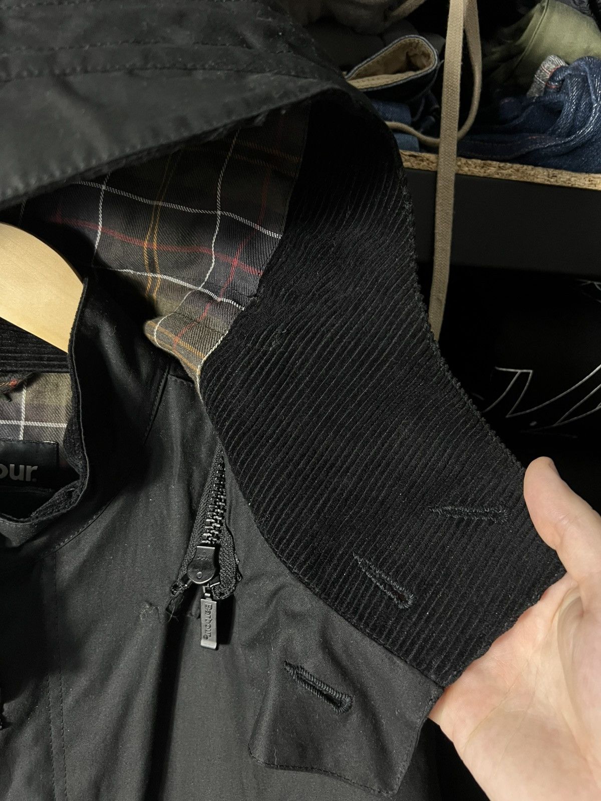 Barbour 🔥RRP715€ NWT Barbour Short Wind Waxed Parka Jacket Size L 🇬🇧🖤 Size US L / EU 52-54 / 3 - 13 Thumbnail