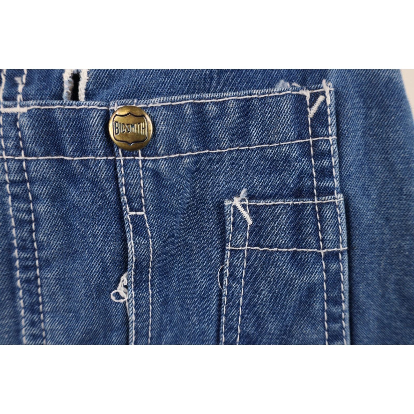 Vintage Vintage 90s Streetwear Distressed Wide Leg Denim Overalls Size US 44 / EU 60 - 6 Thumbnail