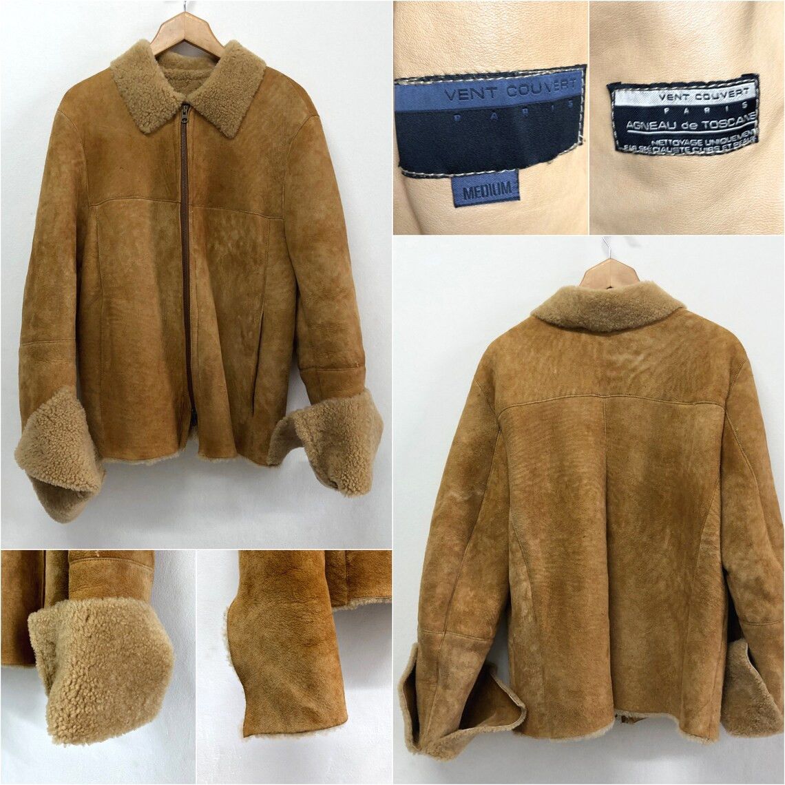 Vintage Lambskin Shearling Jacket Coat Size M / US 6-8 / IT 42-44 - 7 Thumbnail