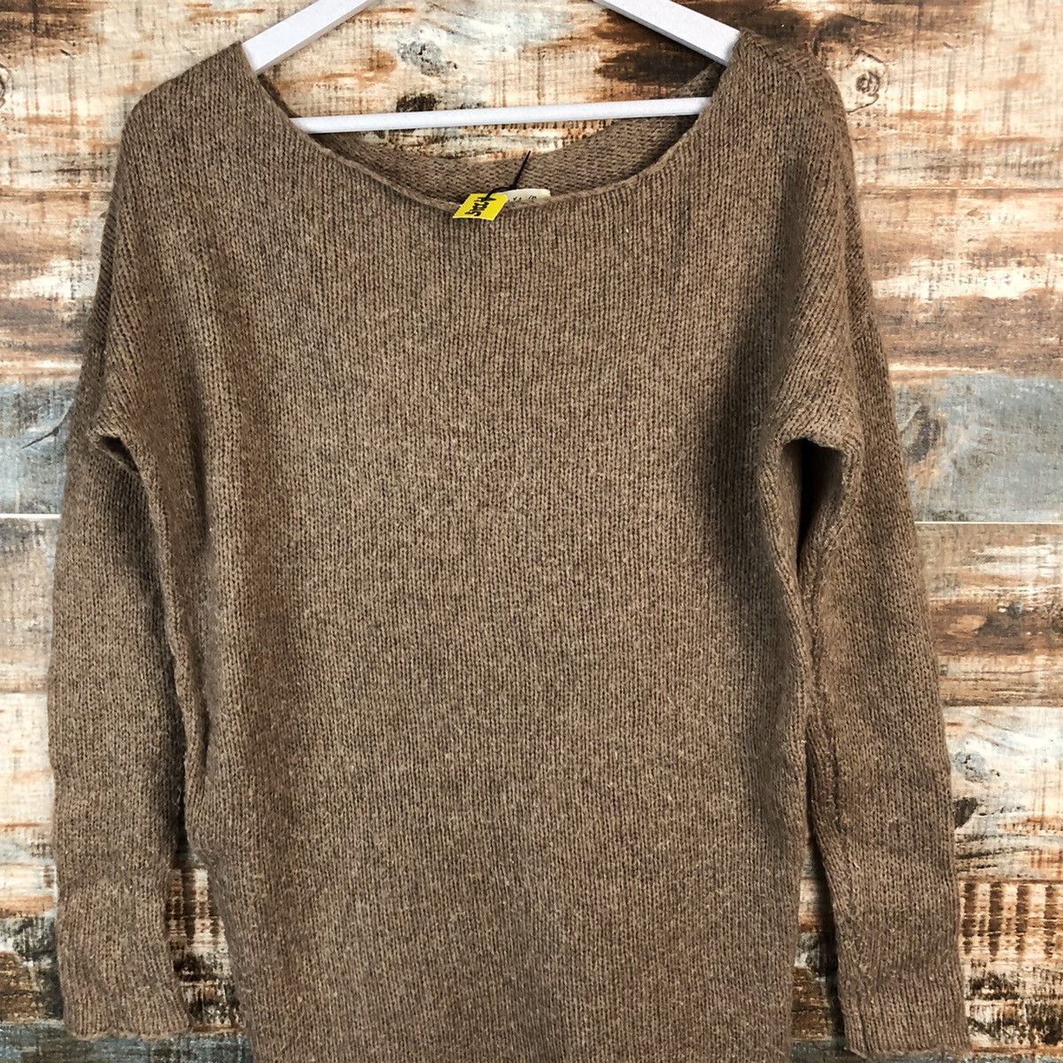 Homespun Knitwear × Japanese Brand Cloudney And John Wad wool Brown Knitwear #A2215 Size L / US 10 / IT 46 - 5 Thumbnail