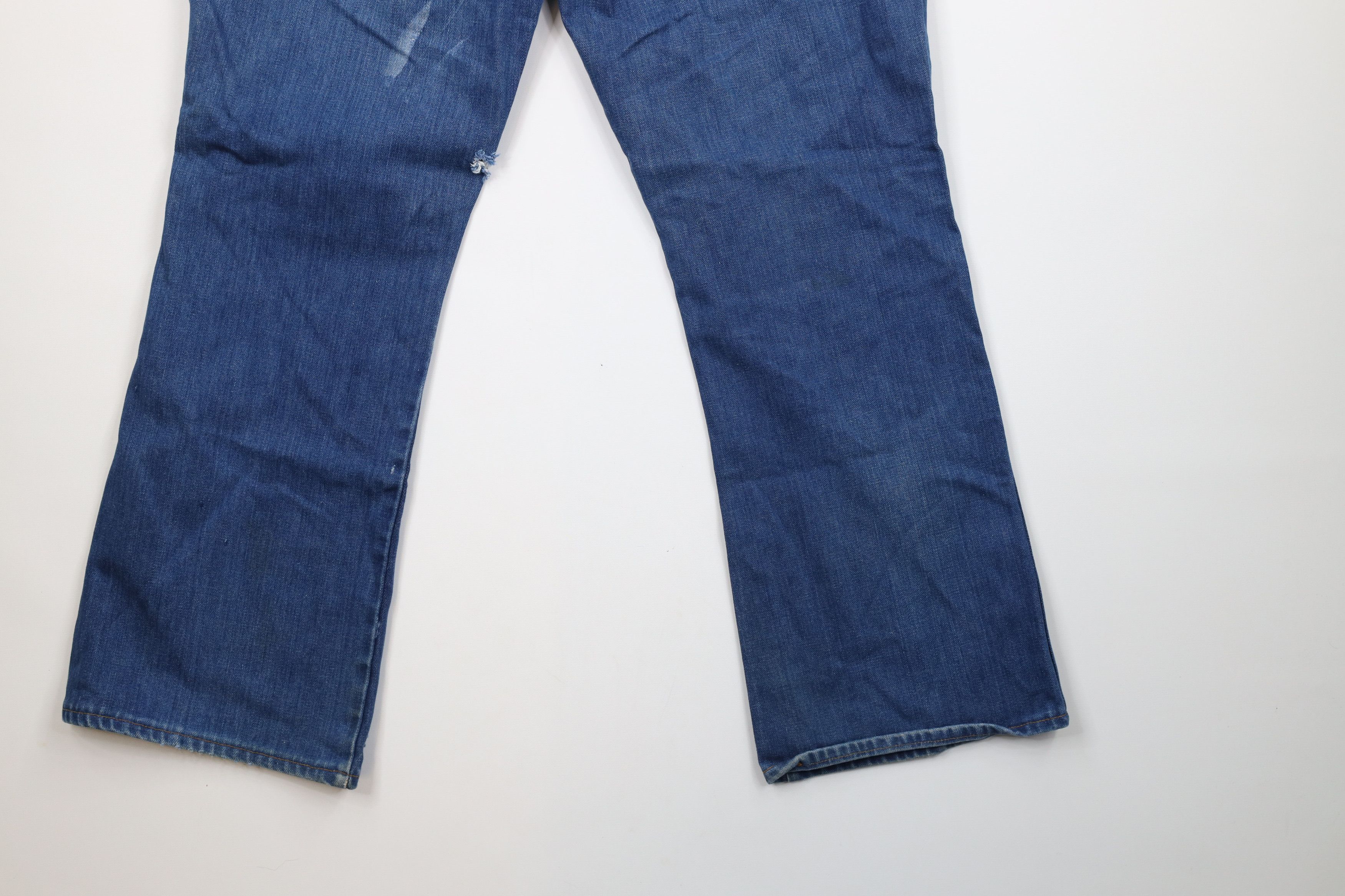 Vintage × Wrangler Vintage 70s Wrangler Wide Leg Bell Bottoms Denim Jeans USA Size US 36 / EU 52 - 14 Thumbnail