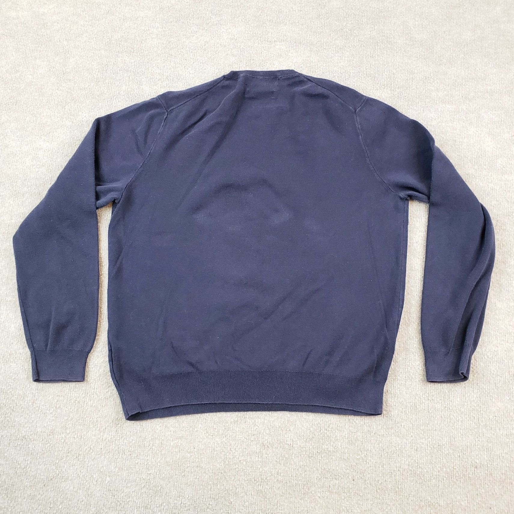 Polo Ralph Lauren Ralph Lauren Mens Large Blue V Neck Pullover Sweater Long Sleeve Casual Y2K Size US L / EU 52-54 / 3 - 7 Thumbnail