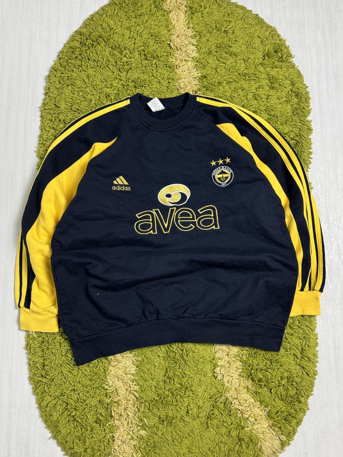 Adidas × Japanese Brand × Vintage Vintage Rare Adidas Fenerbahce Sweatshirt Size US L / EU 52-54 / 3 - 1 Thumbnail