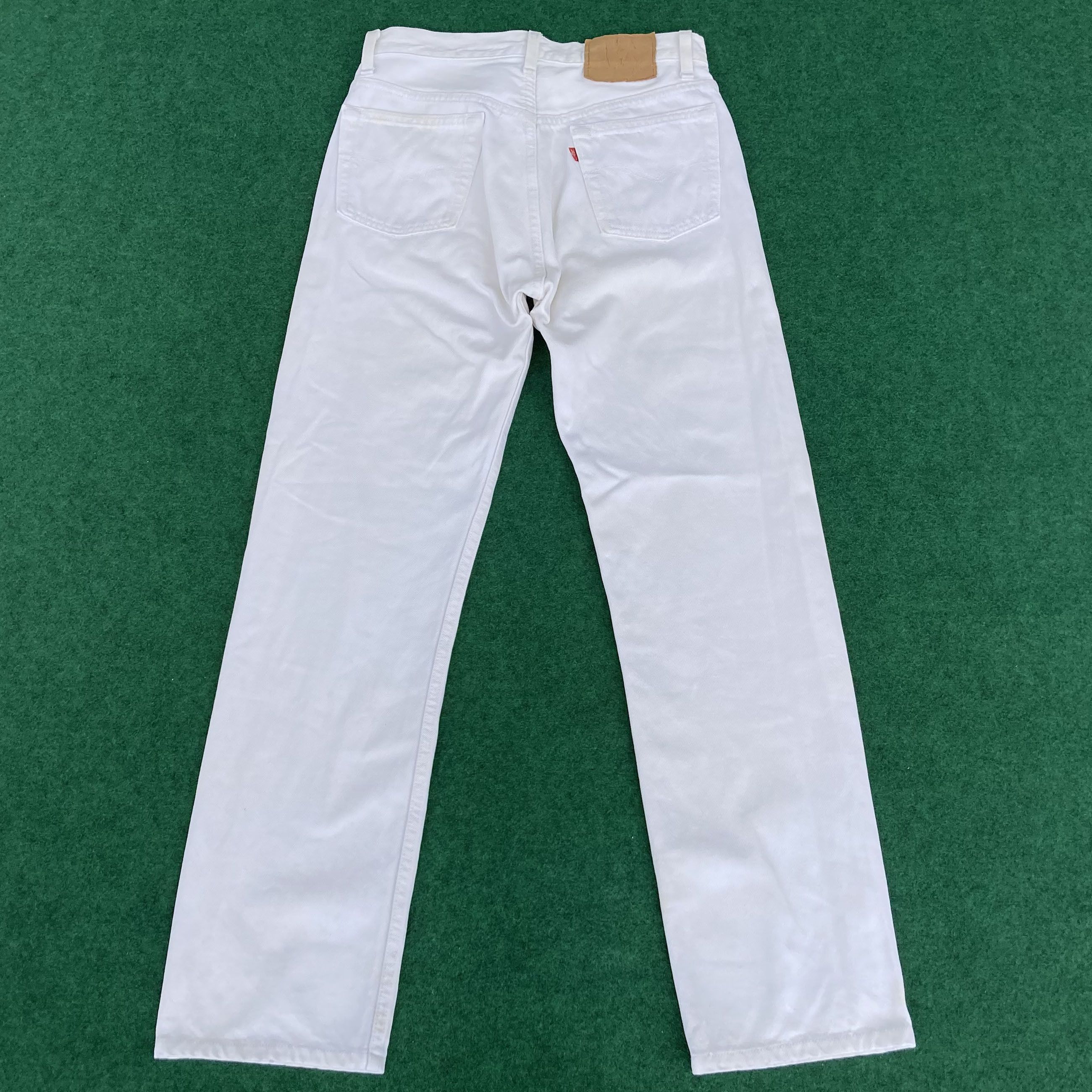 Levi's × Vintage Vtg Levis 501 Distressed Ripped Sz 29 White Grunge Jeans Size US 29 - 12 Thumbnail