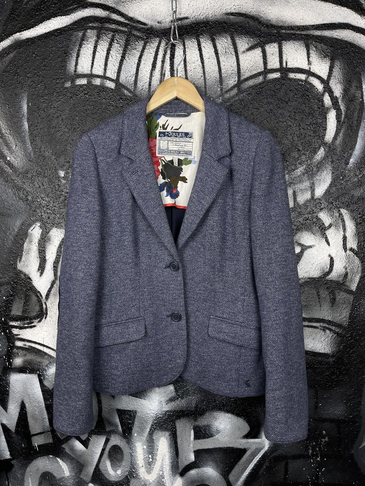 Other Joules Henford Blue Cotton Blazer Jacket Women’s Size M Size M / US 6-8 / IT 42-44 - 2 Thumbnail