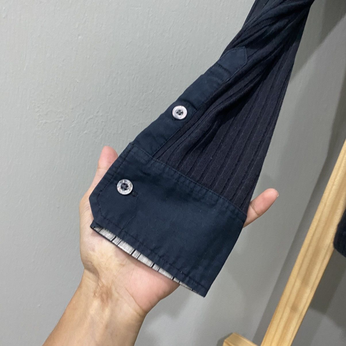 semanticdesign Semantic Design Hybrid Knit Zip Up Jacket Ribbed Pleated Size US S / EU 44-46 / 1 - 5 Thumbnail