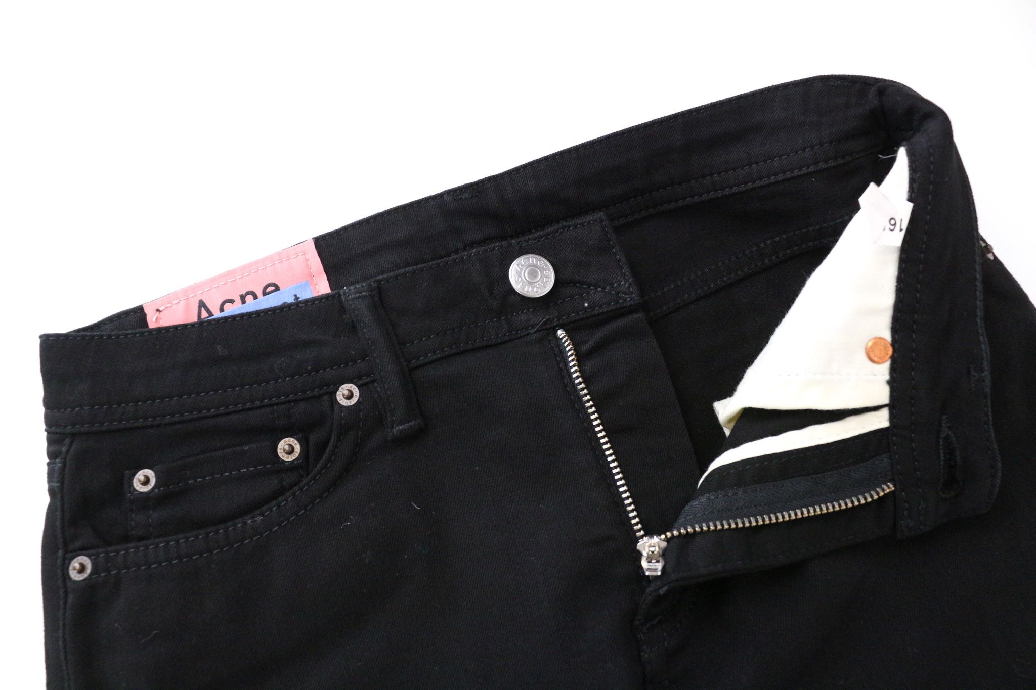 Acne Studios W25/L32 Black Denim Skinny Stretch Jeans 74594 Size 25" / US 0 / IT 36 - 3 Thumbnail