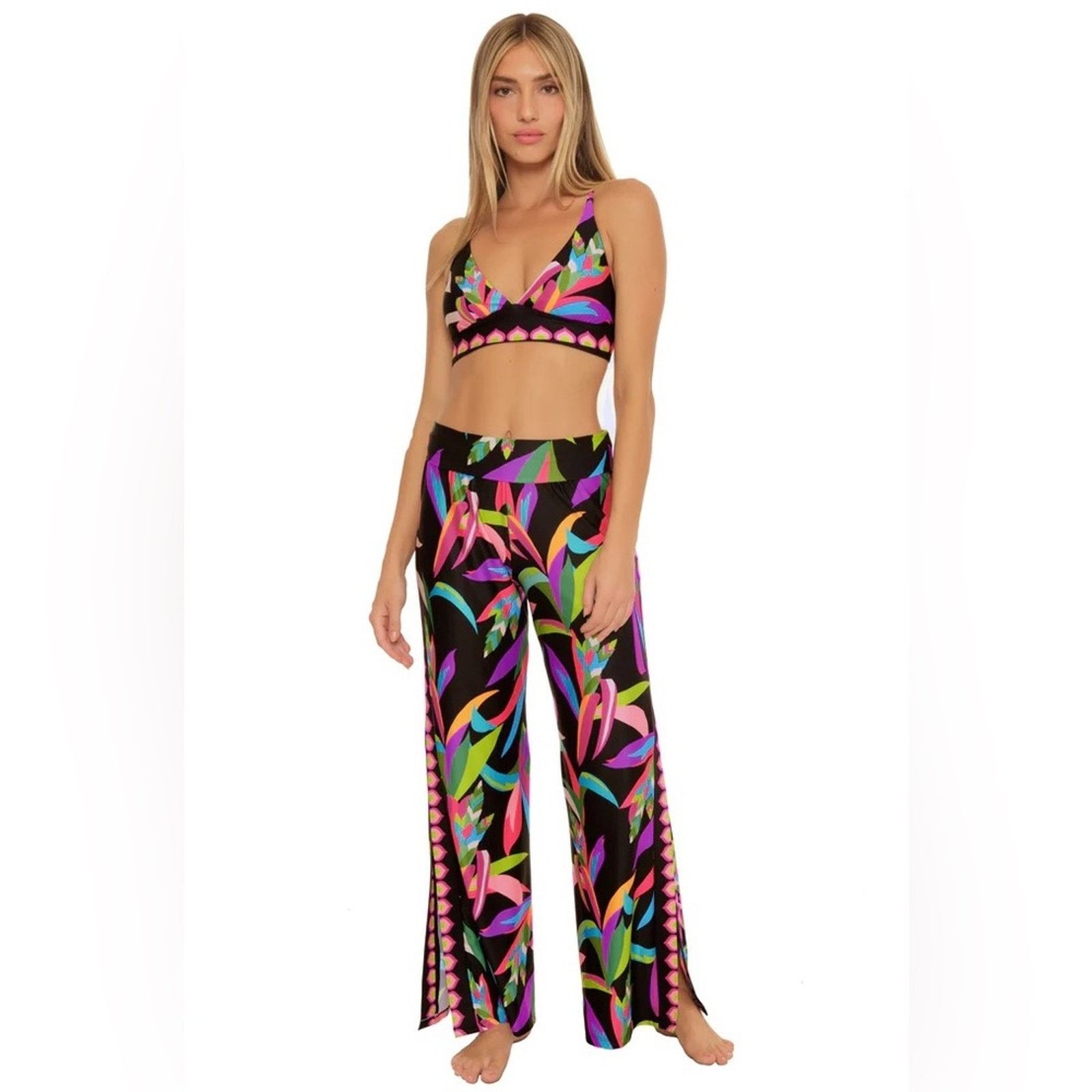 Trina Turk 🎉LAST PIECE🎉TRINA TURK Birds Of Paradise Cover-Up Pants Size 30" / US 8 / IT 44 - 5 Thumbnail