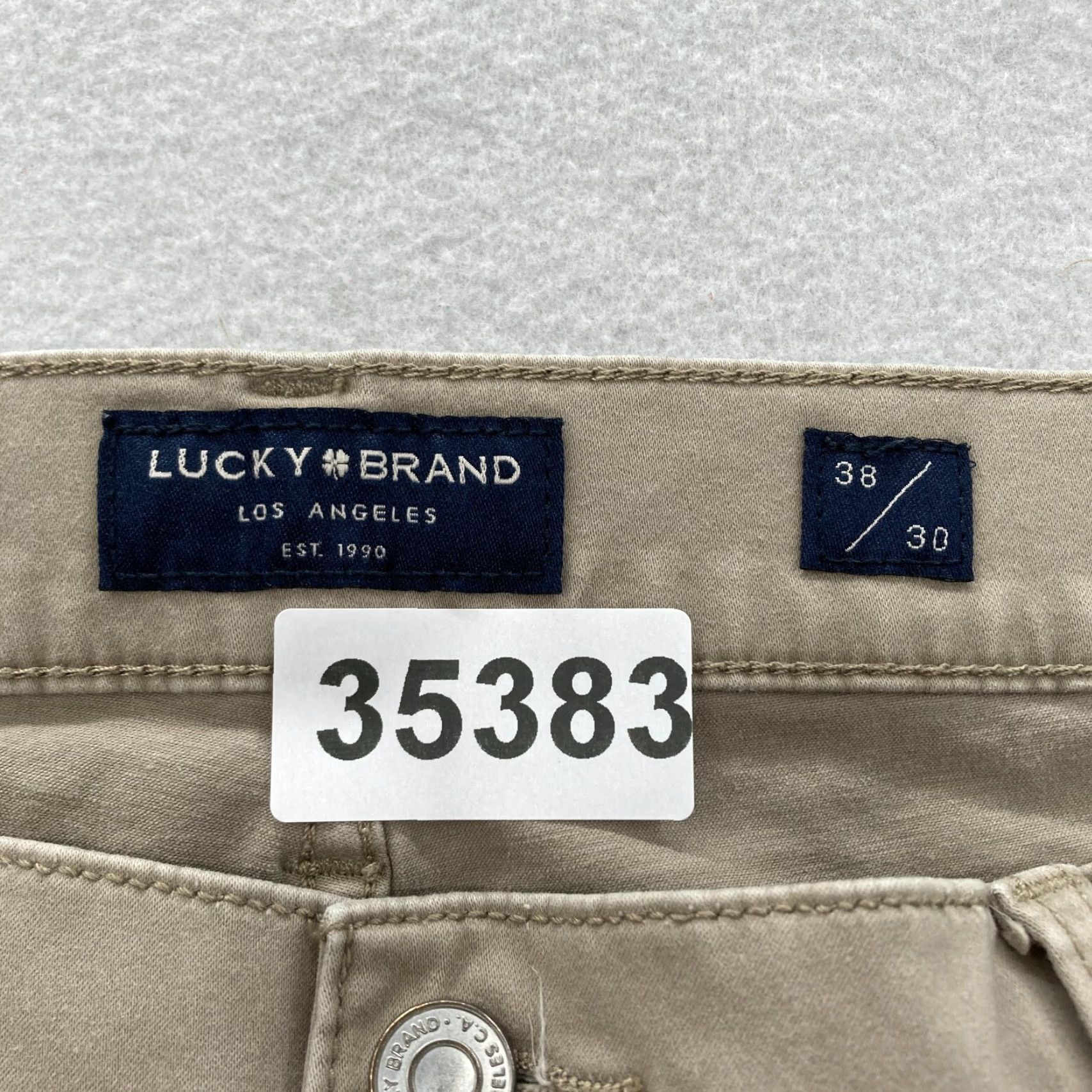 Lucky Brand Lucky Brand 121 Slim Pants Mens 38x30 Brown Stretch Fabric Straight 5-Pocket Size US 38 / EU 54 - 5 Thumbnail