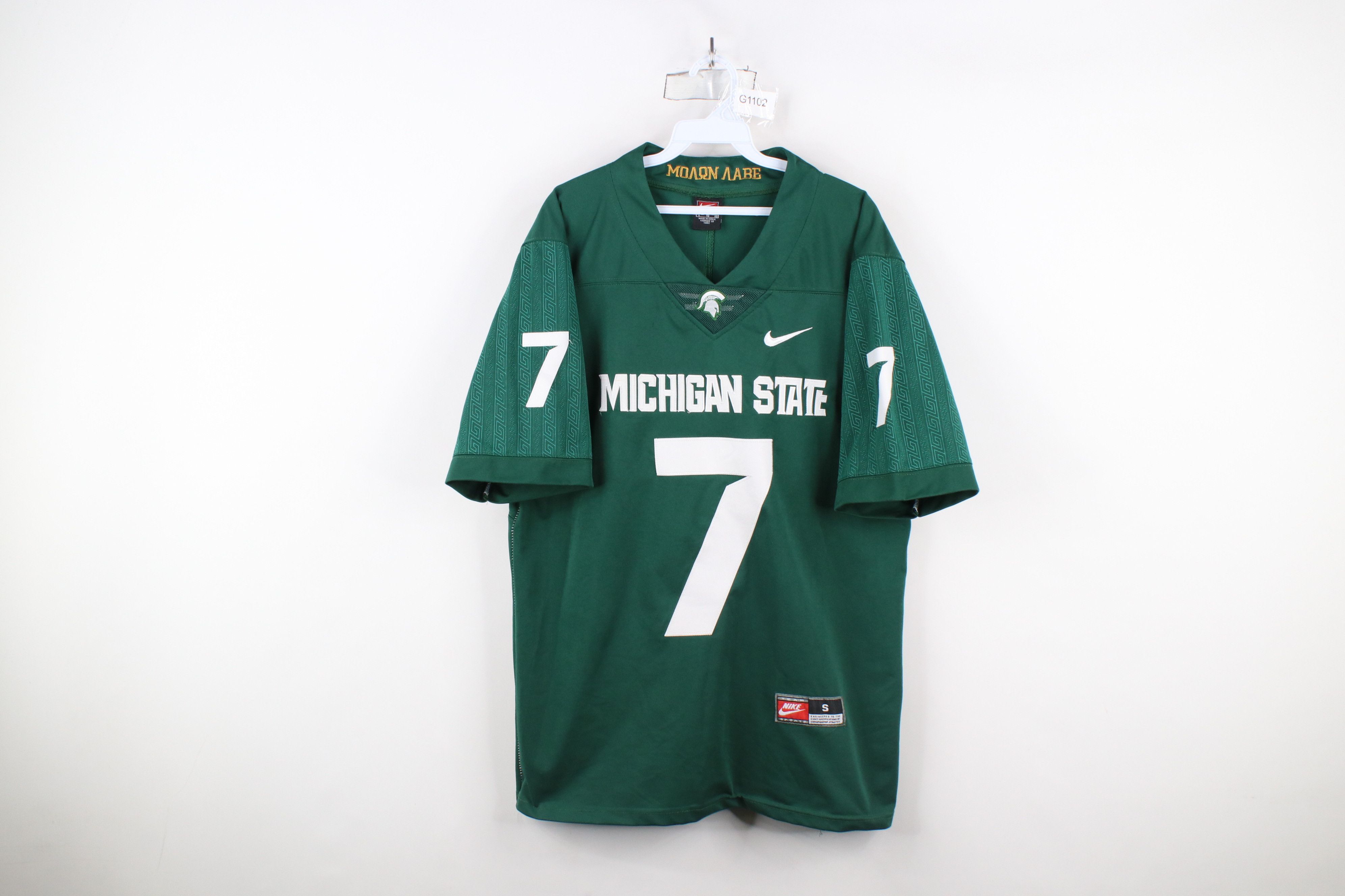 Nike × Vintage Vintage Y2K Nike Michigan State University Football Jersey Size US S / EU 44-46 / 1 - 1 Thumbnail