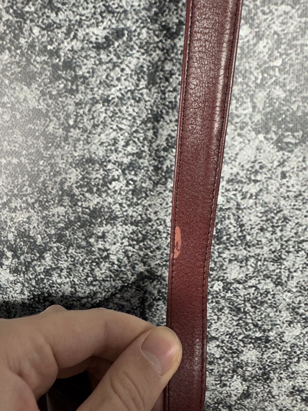 Vintage Vintage Fiocchi Italy Burgundy Leather Smooth Crossbody Bag Size ONE SIZE - 14 Thumbnail