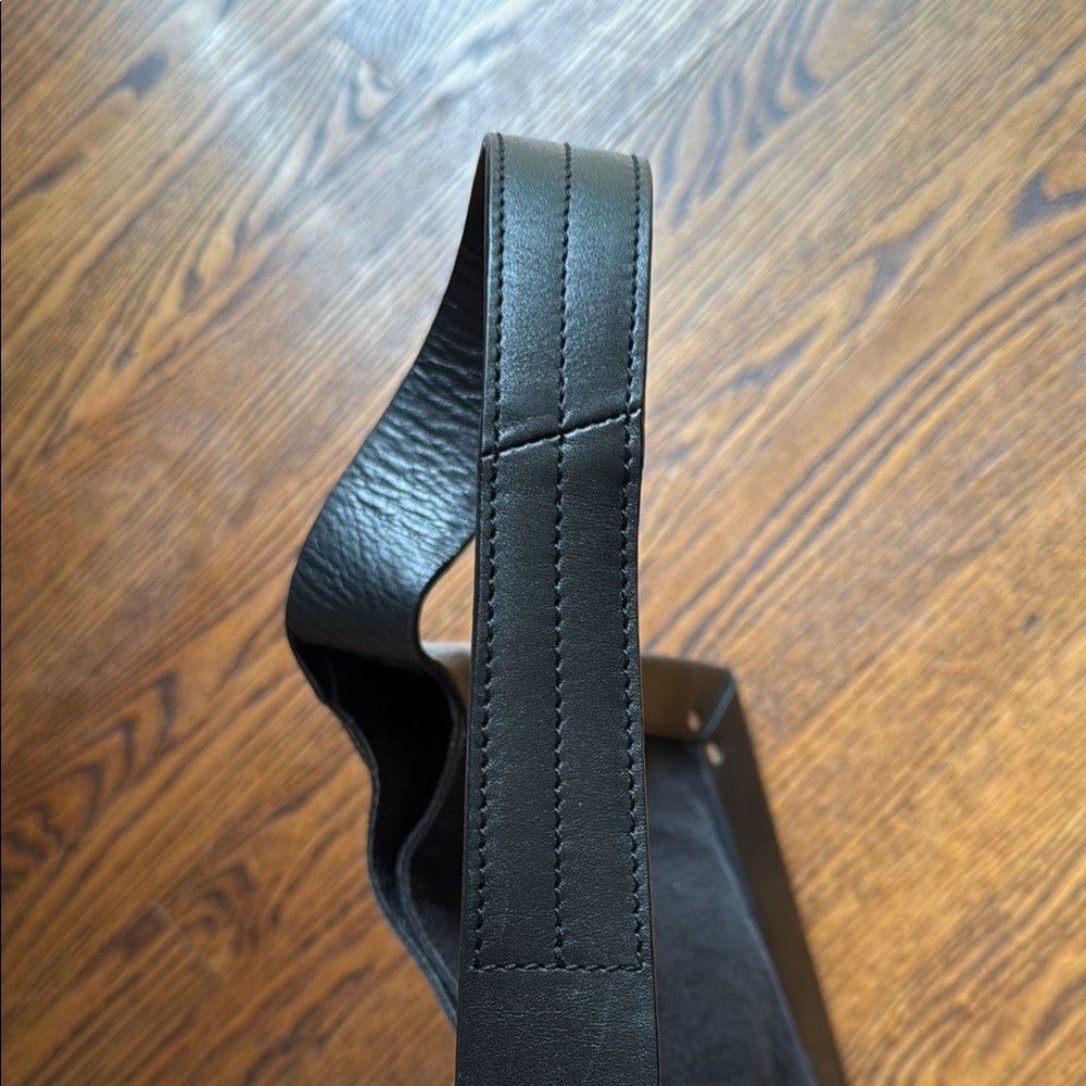 Other Hamilton Hodge Women’s Elegant Black Leather Denim Shoulder Size ONE SIZE - 5 Thumbnail