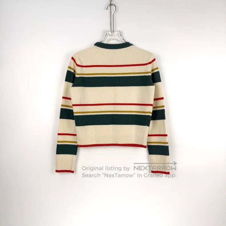 Loewe Loewe Striped and colored chest embroidery wool sweater Size S / US 4 / IT 40 - 4 Thumbnail