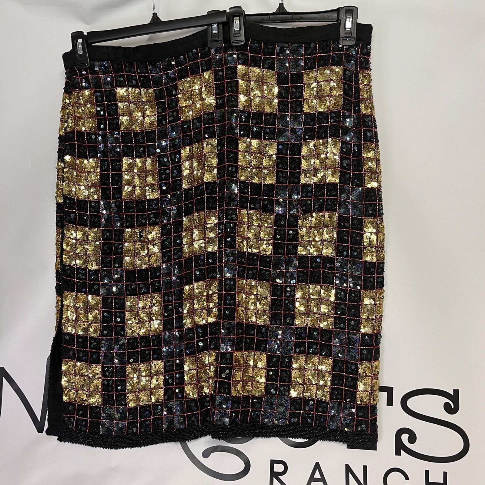Other Vintage Jean For Joseph Le Bon Sequin Beaded Skirt Size 30" / US 8 / IT 44 - 5 Thumbnail