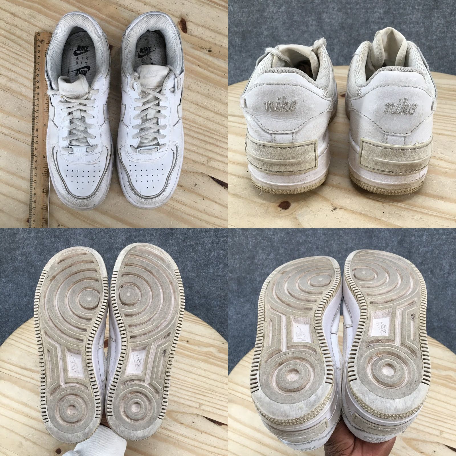 Nike Nike Air Force 1 Shadow Sneakers Womens 9 White Lace Up Low Top Shoes Size M / US 6-8 / IT 42-44 - 8 Thumbnail