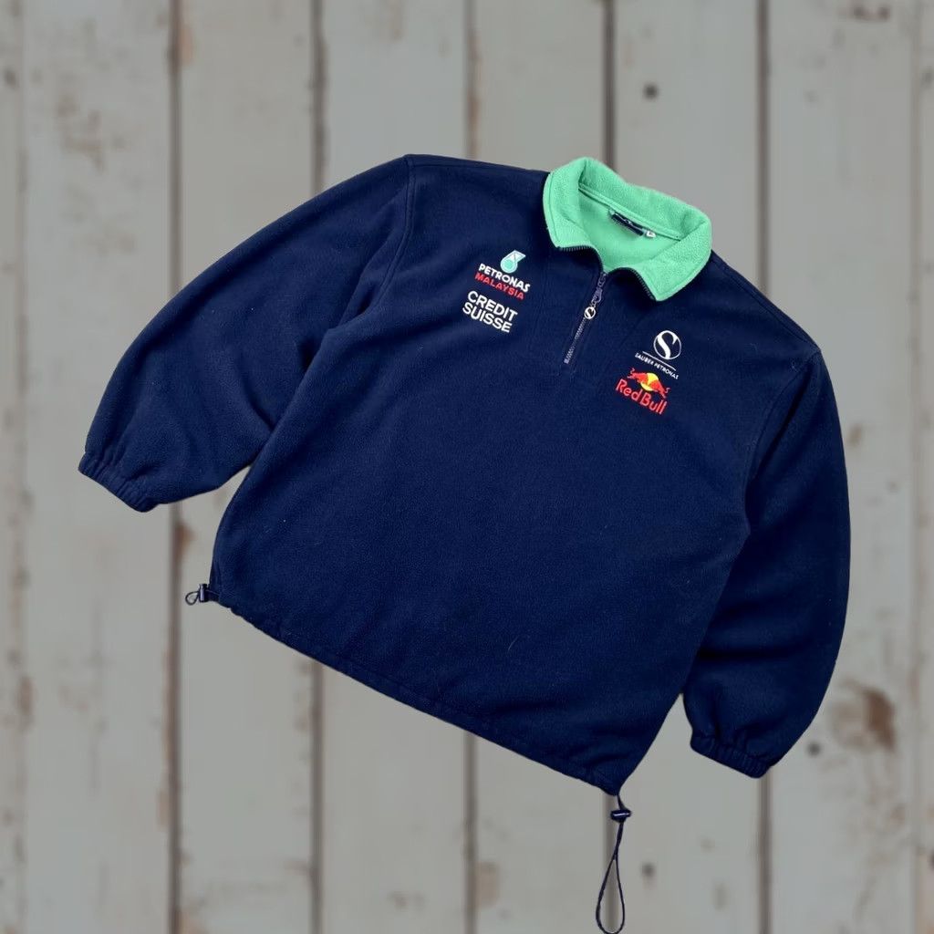 Vintage VINTAGE Red Bull Sauber Petronas Formula 1 Jacket Mens XL Blue Fleece Size US XL / EU 56 / 4 - 1 Thumbnail