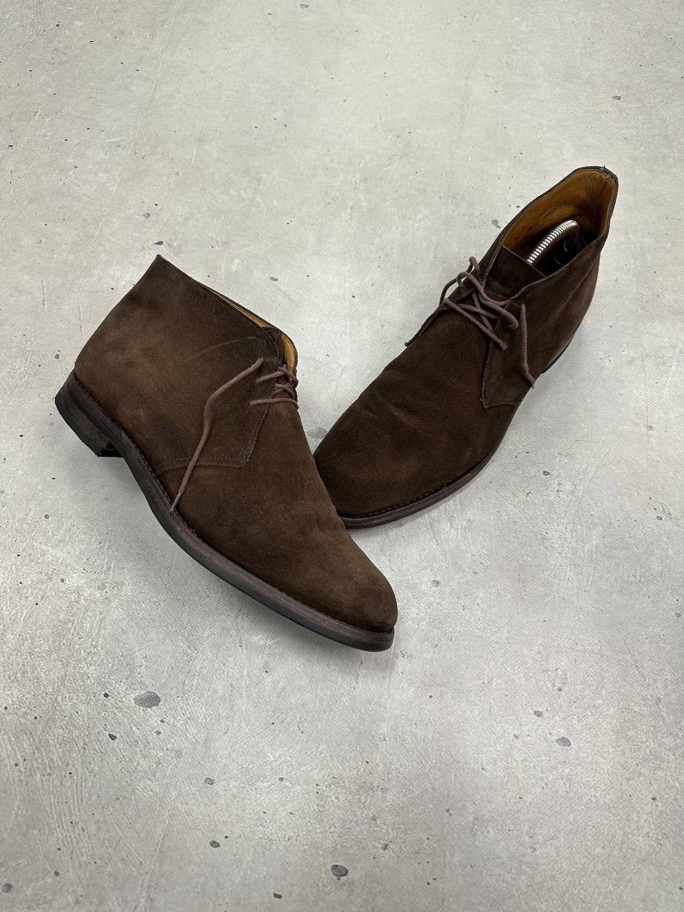 Crockett & Jones Chiltern Brown Suede Chukka Boots Size 9.5