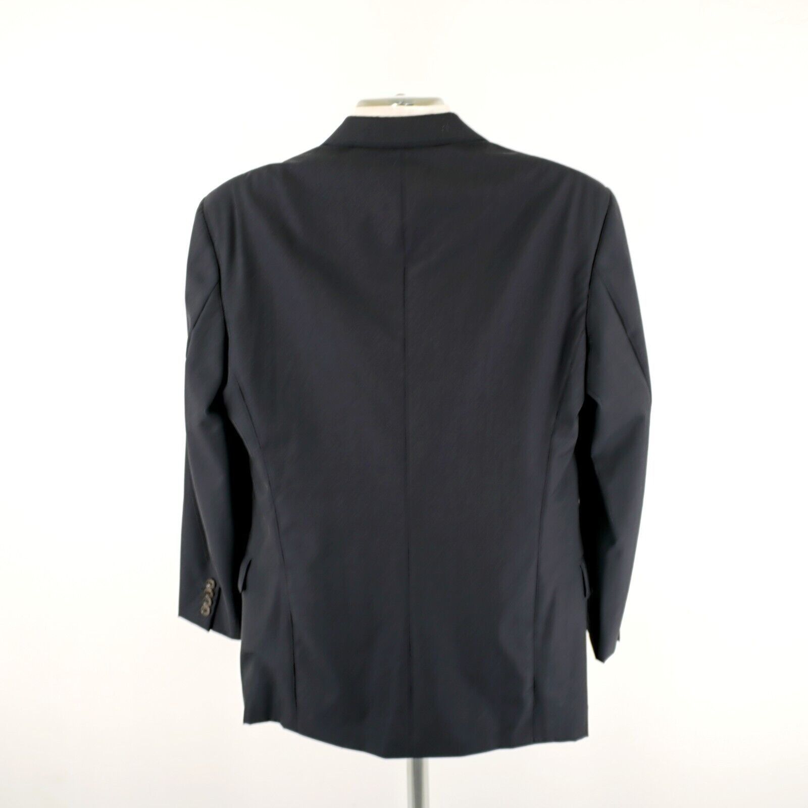 Calvin Klein Calvin Klein Wool Blue Birdseye 3 Button Sport Coat 42R Size 42R - 7 Thumbnail