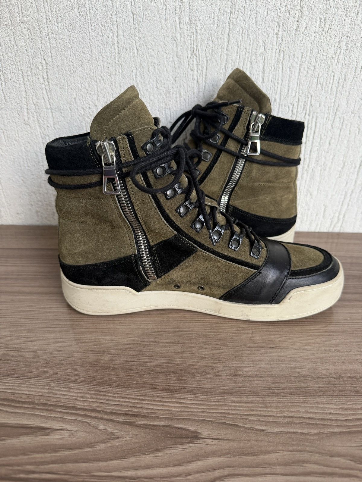Balmain × H&M Aw14 basket hi sneakers Size US 8.5 / EU 41-42 - 11 Thumbnail
