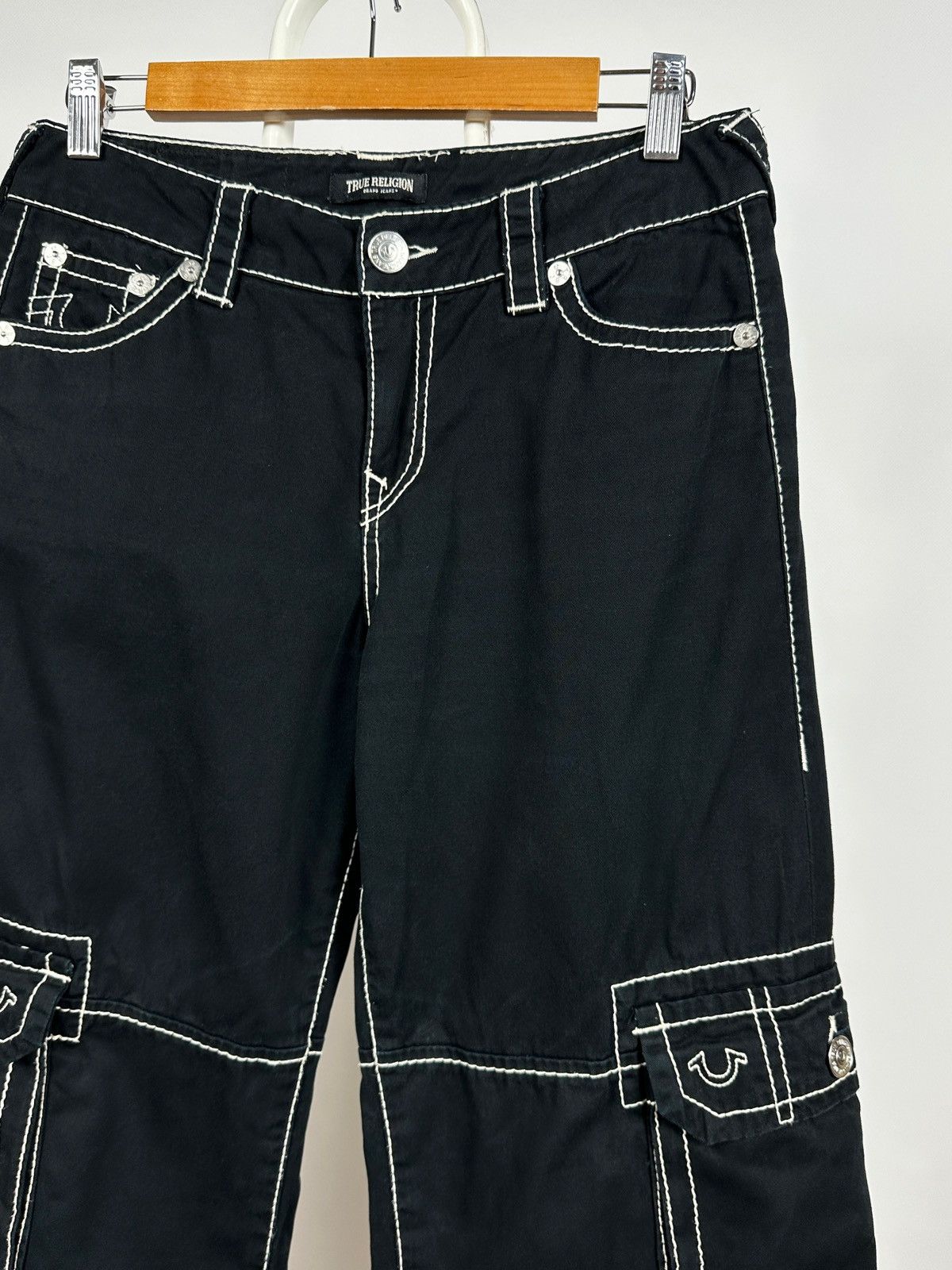 Japanese Brand True Religion Low Rise Baggy Cargo Pants Size US 28 / EU 44 - 5 Thumbnail