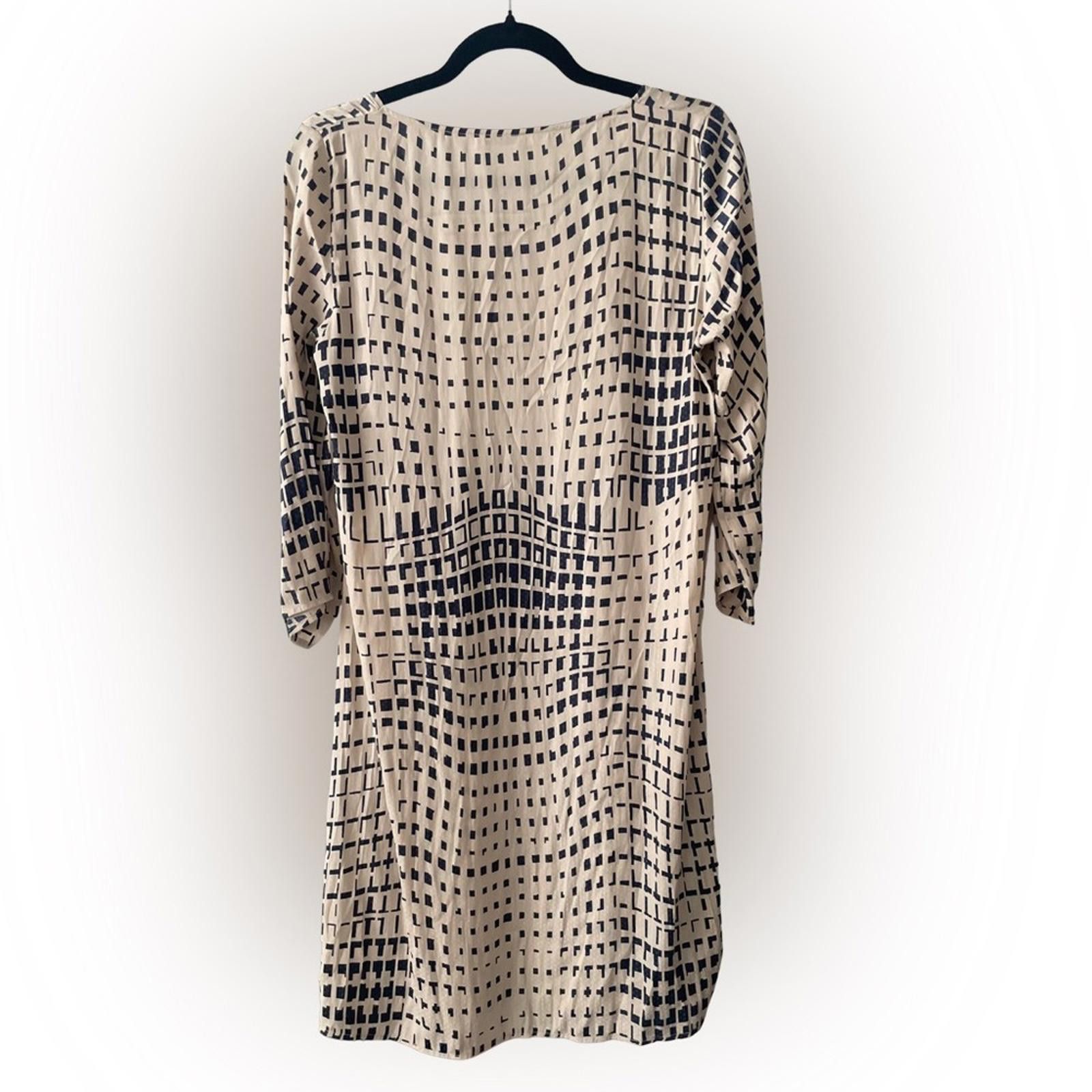 Gran Sasso Gran Sasso Navy Geometric Print, IT 46 (US 10/12) Size ONE SIZE - 4 Thumbnail