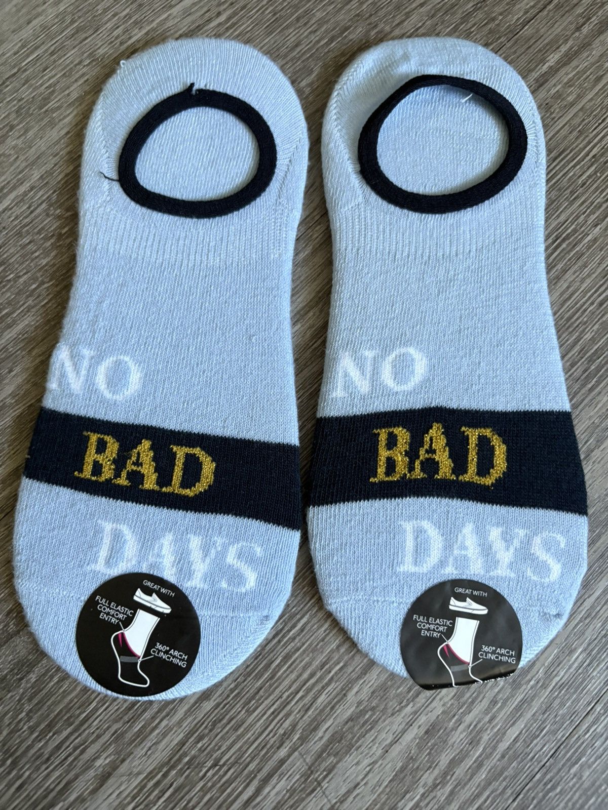 Other No Bad Days No-Show Socks 360° Arch Clinching Set of 2 Socks Size ONE SIZE - 3 Thumbnail