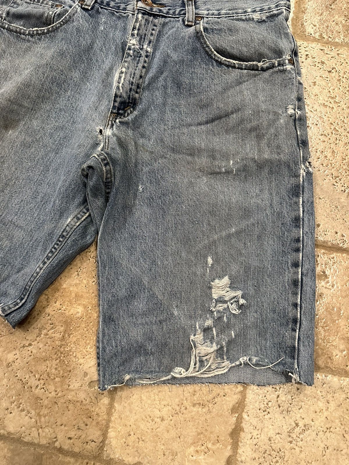Arizona Jean Co. × Vintage Vintage Arizona Jean Company Jean Denim Painter Shorts Size US 34 / EU 50 - 3 Thumbnail