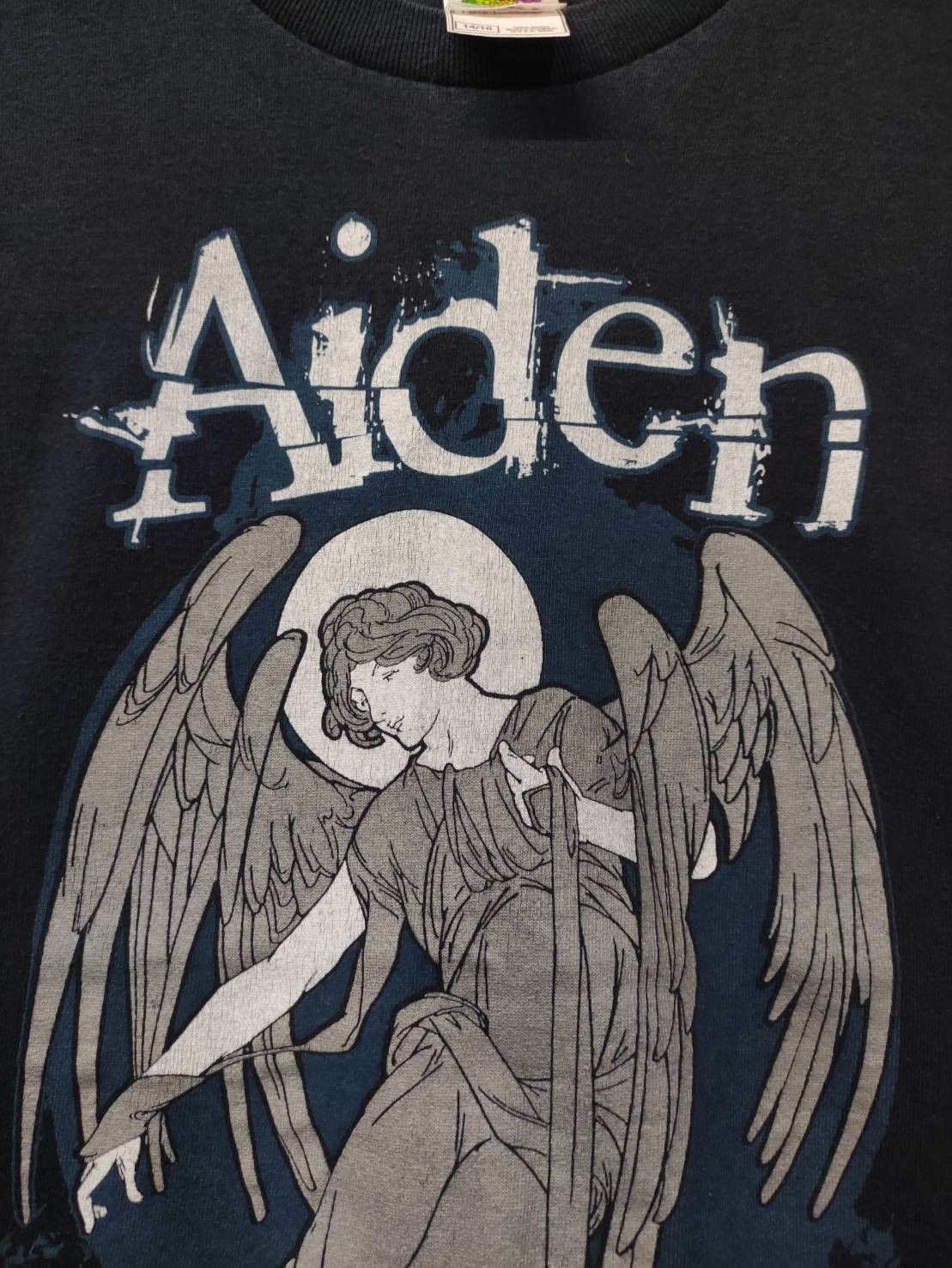 Band Tees Vtg 00's Aiden Emo Band " Cherubim " Art T-Shirt Size US S / EU 44-46 / 1 - 3 Thumbnail