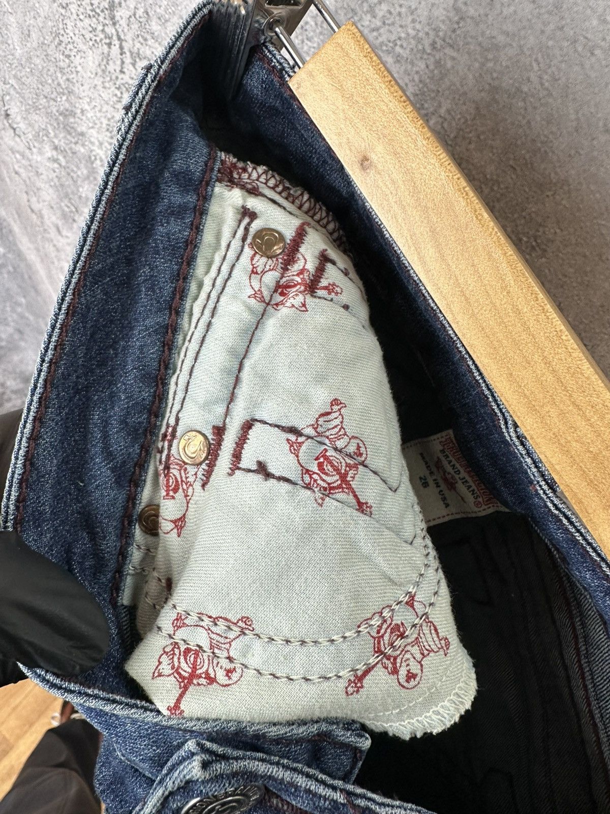 True Religion True Religion Skinny Jeans Wash Stretch Denim Flap Pocket Size 28" / US 6 / IT 42 - 10 Thumbnail