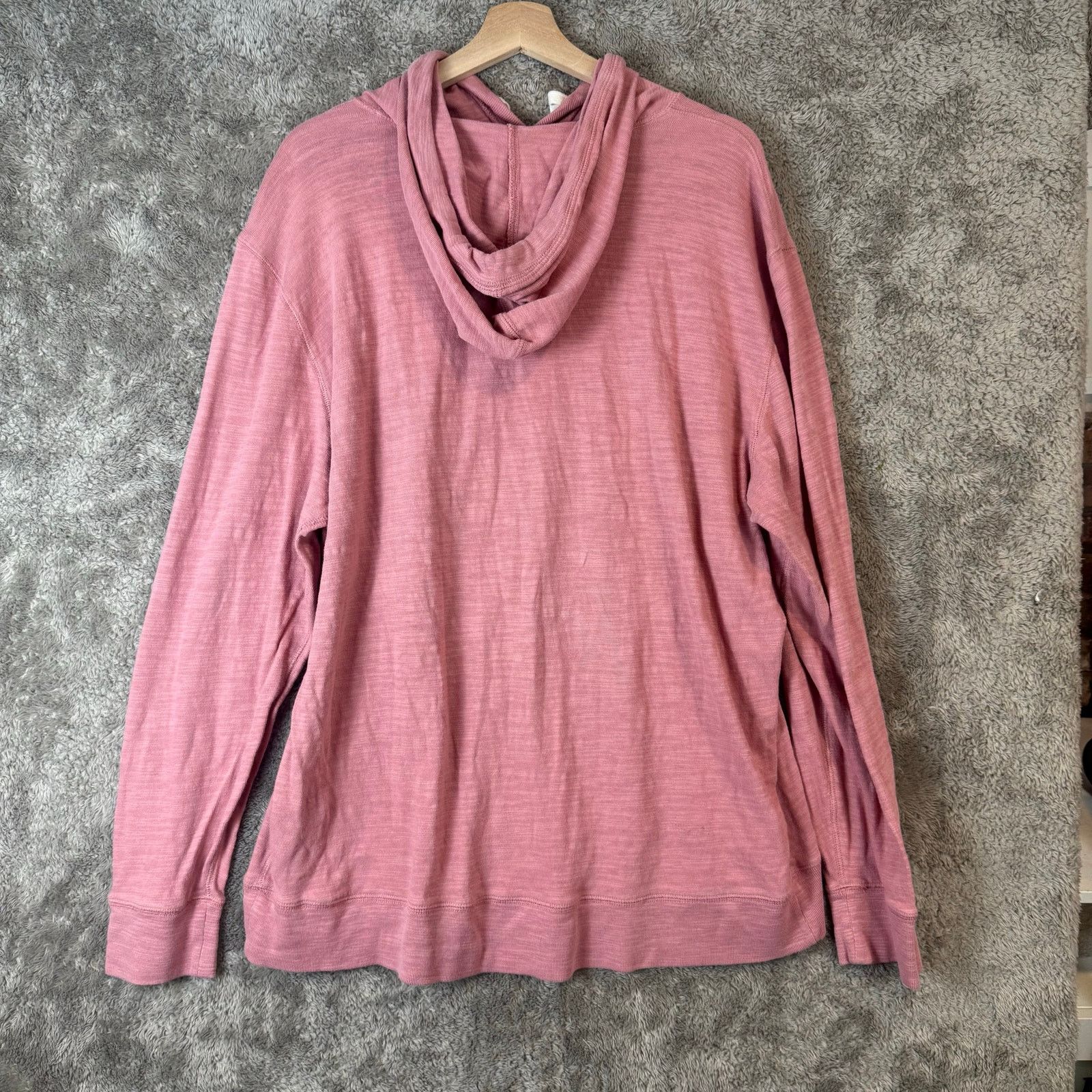 Faherty Faherty Men's Surf Stripe Slub Hoodie Shirt Pink Red XXL 2XL Size US XXL / EU 58 / 5 - 3 Thumbnail