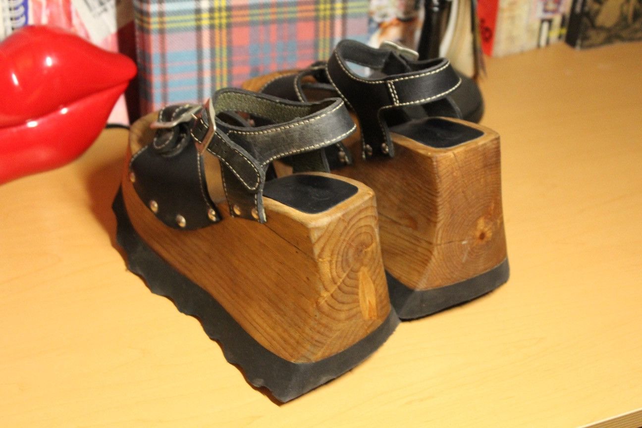 Other vintage london underground chunky wood platform Size US 7 / IT 37 - 6 Thumbnail