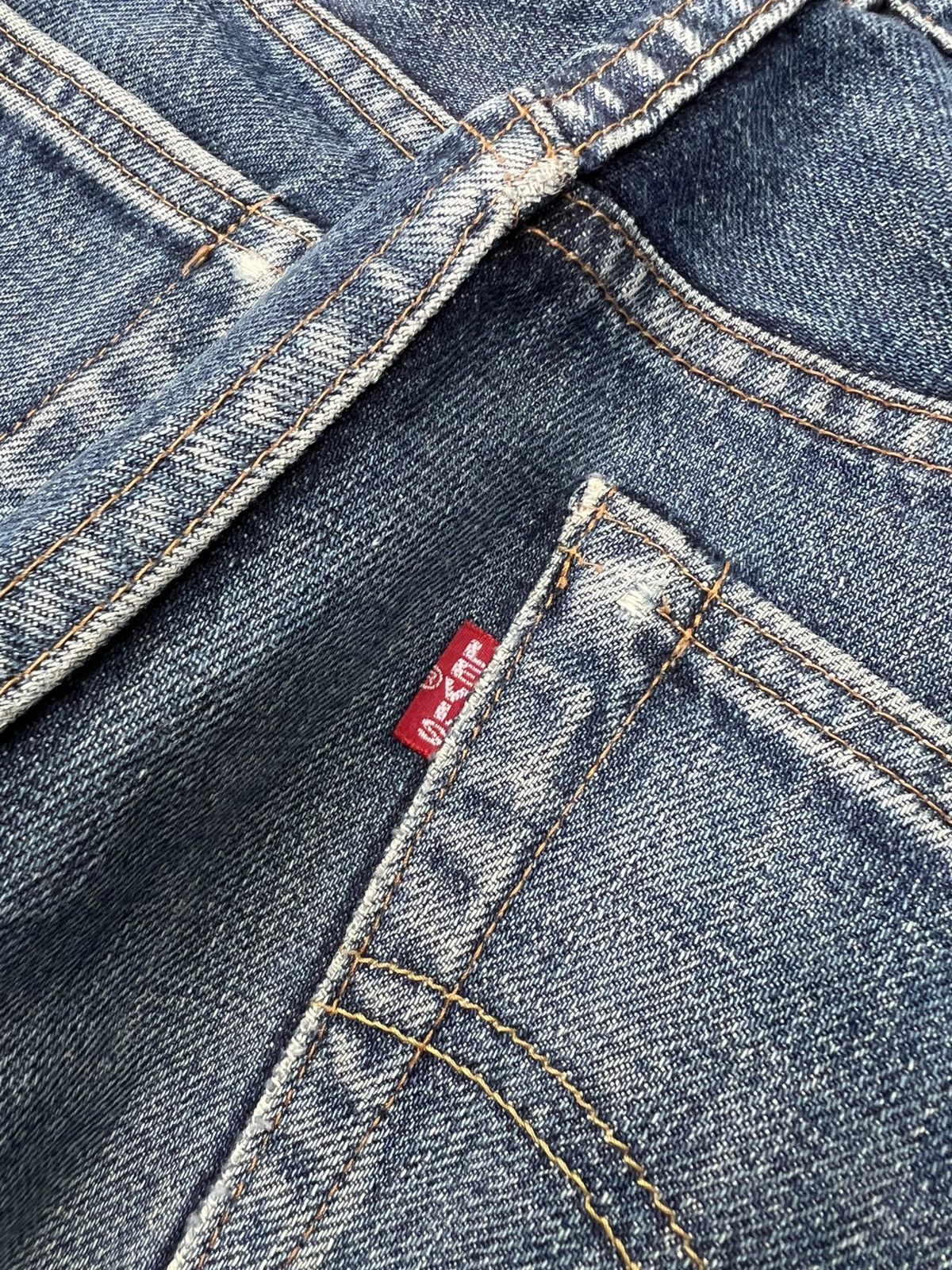 Levi's Vintage 90’s Levis 504Z Big E Selvedge Distressed Jean Size US 28 / EU 44 - 20 Thumbnail