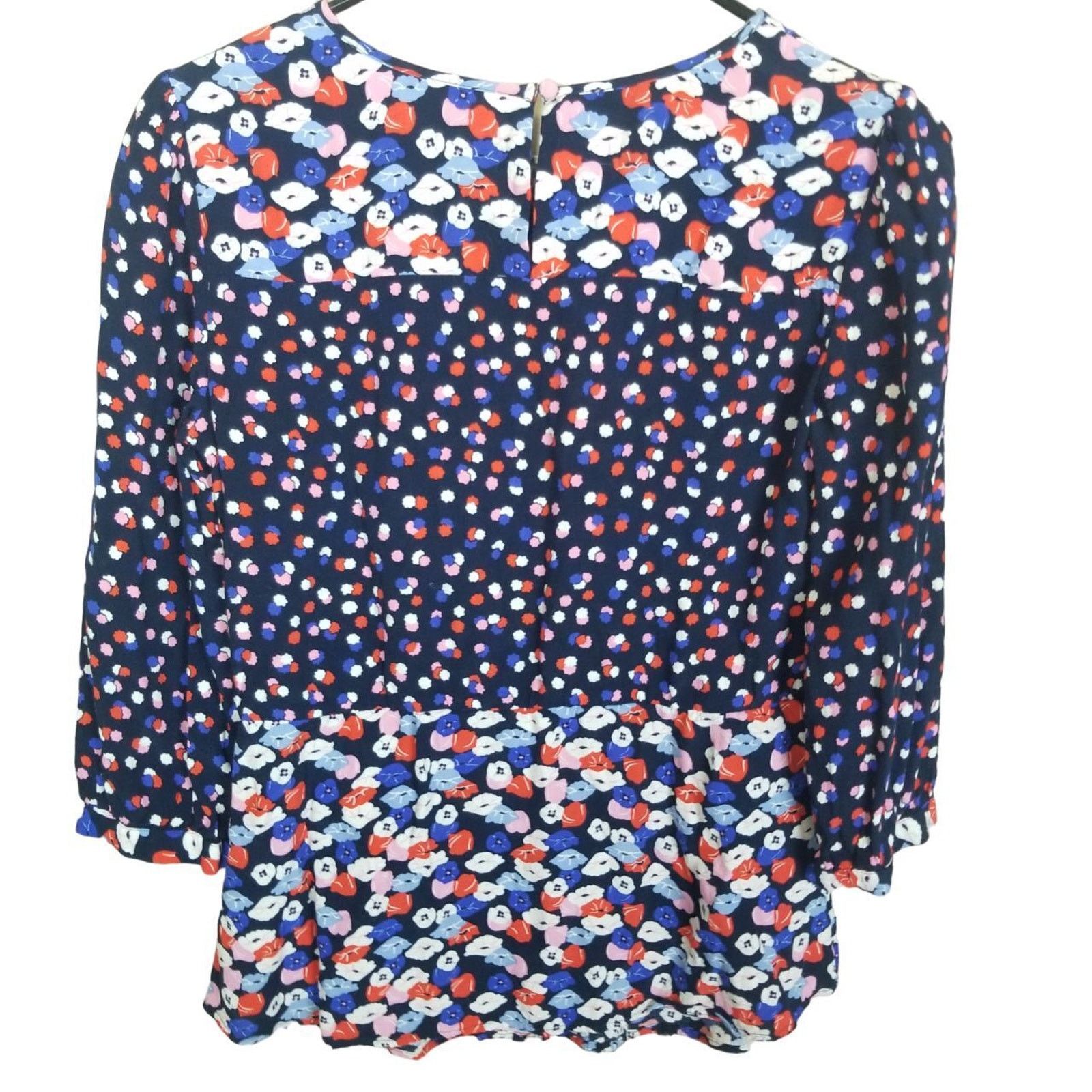 Boden Boden Womens Hotchpotch Ditsy Floral Top Size 2 Pintuck Size XS / US 0-2 / IT 36-38 - 10 Thumbnail