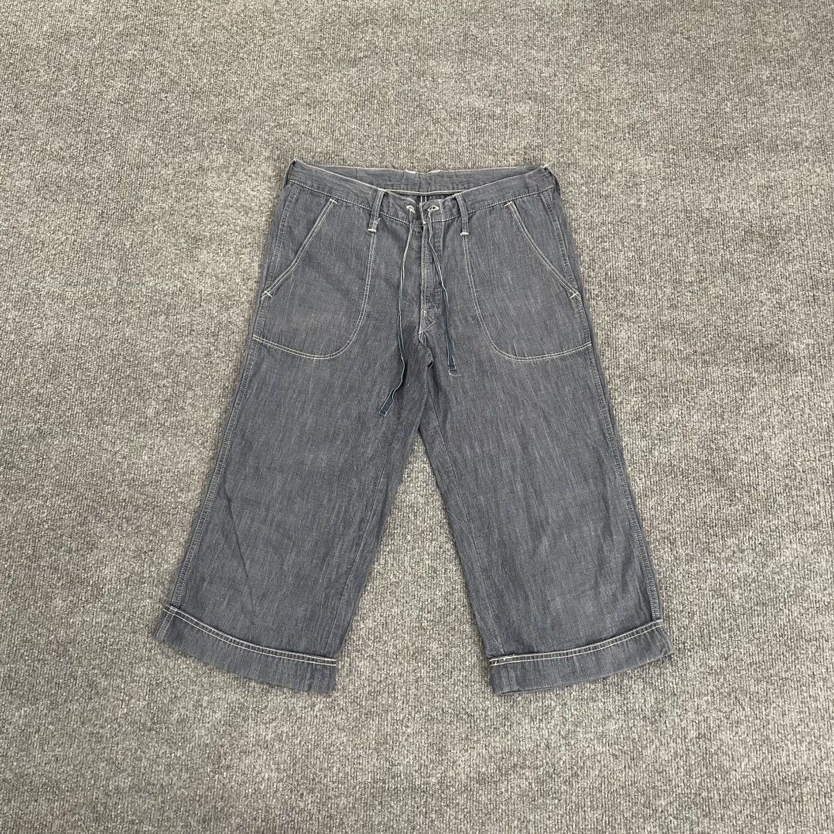 45rpm 45 Rpm Linen Culottes Indigo Blue Streetwear Pants Size 32" / US 10 / IT 46 - 1 Thumbnail