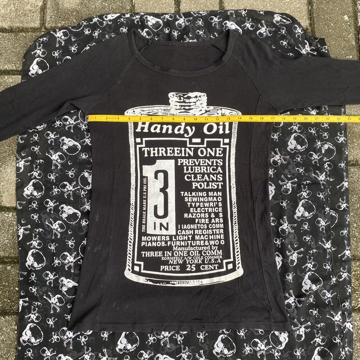 Vintage Japanese Handy Oily 3in1 Poem Slim Fit Longsleeve Tshirt Size US M / EU 48-50 / 2 - 14 Thumbnail