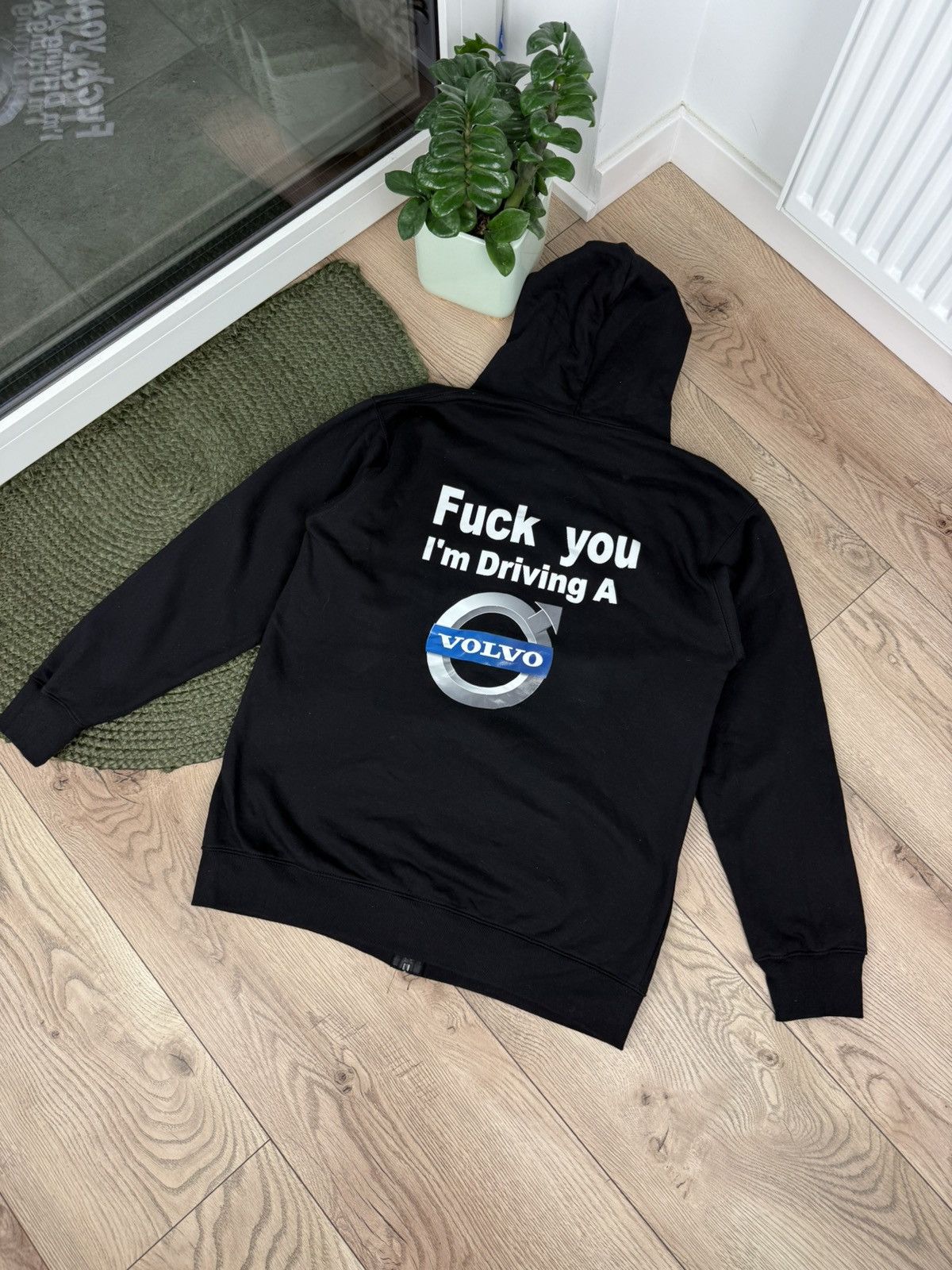 Vintage “Fuck You I Drive a VOLVO” Vintage Humor Hoodie Oversize Size US L / EU 52-54 / 3 - 1 Thumbnail