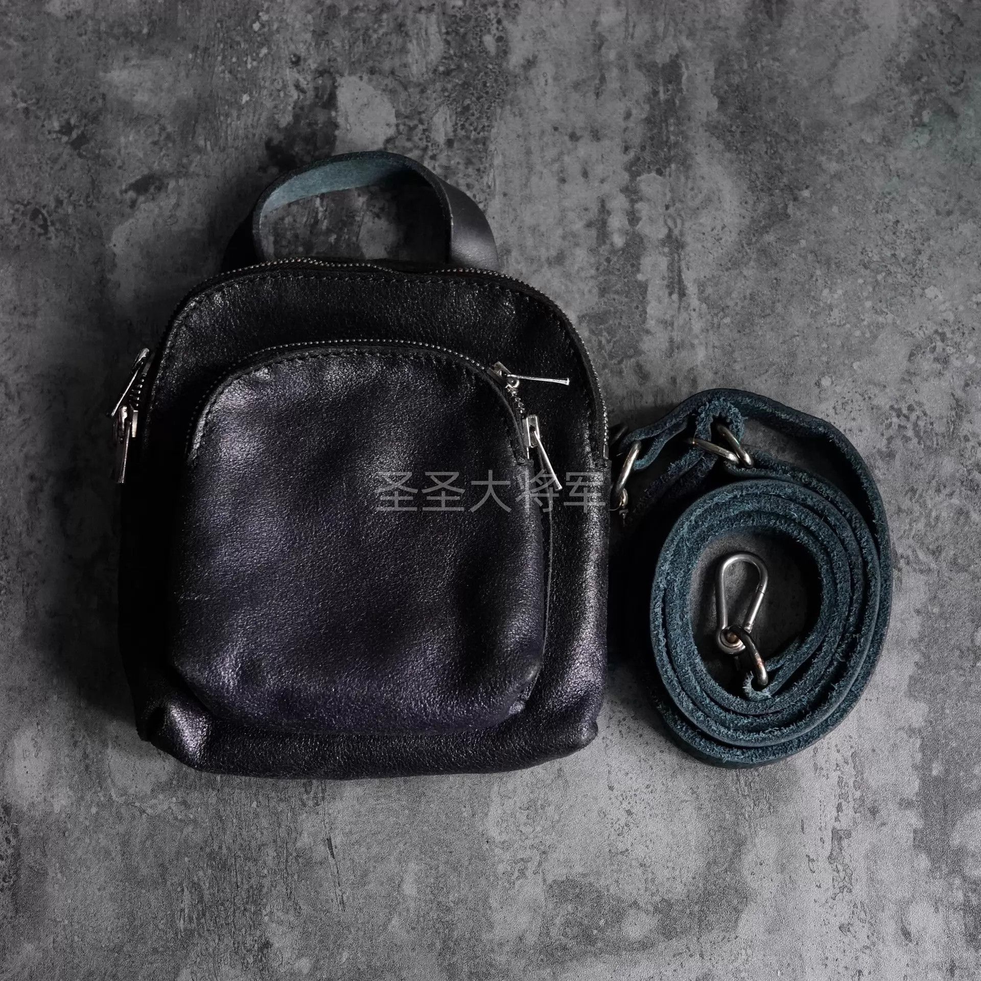 Guidi Rare Guidi DBP05 Anniv Black Purple Pearlized Horsehide Bag Size ONE SIZE - 1 Thumbnail