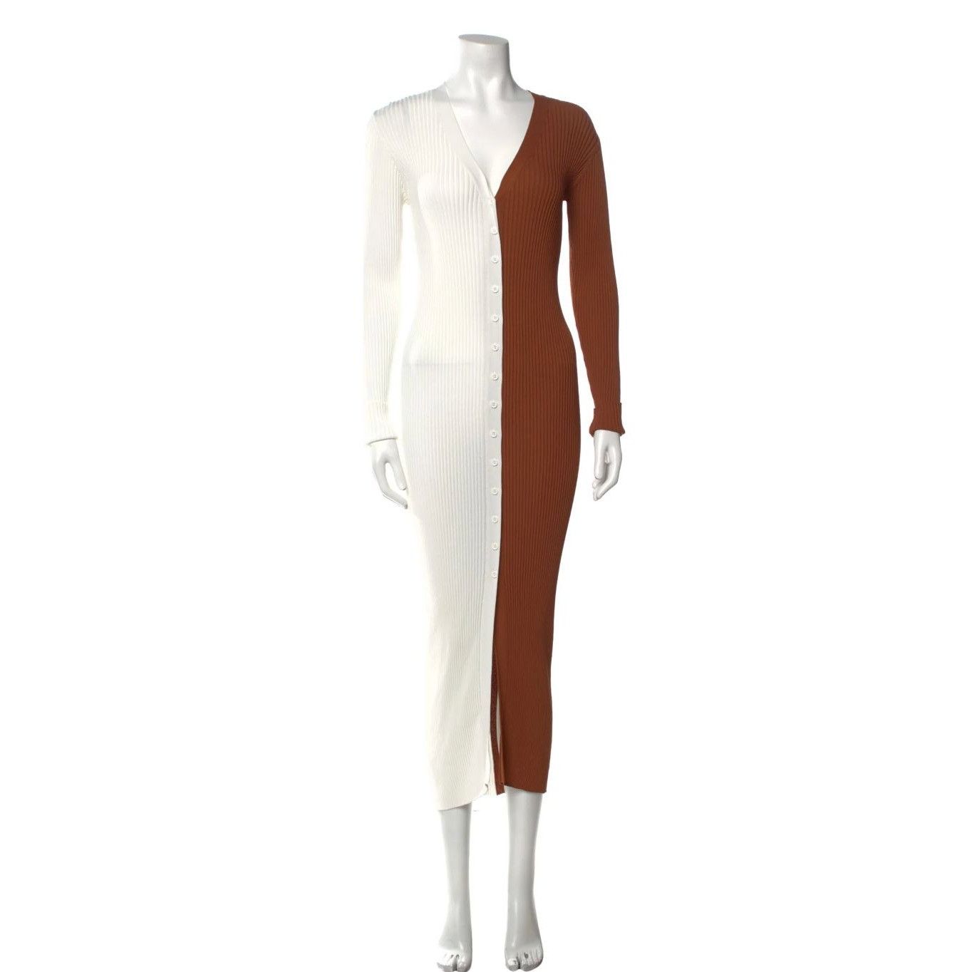 Staud STAUD Colorblock Pattern Long Dress Size S / US 4 / IT 40 - 1 Thumbnail