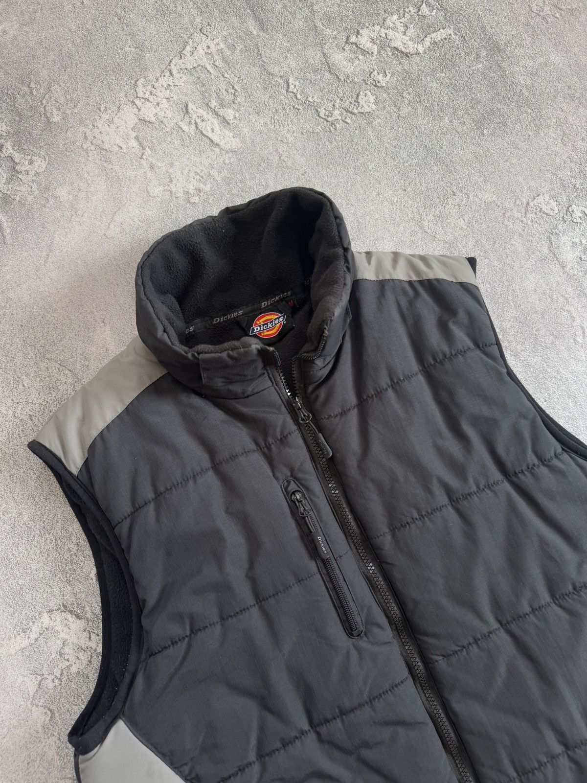 Dickies × Vintage Dickies M zip puffer quilted vest sleeveless jacket Size US M / EU 48-50 / 2 - 2 Thumbnail