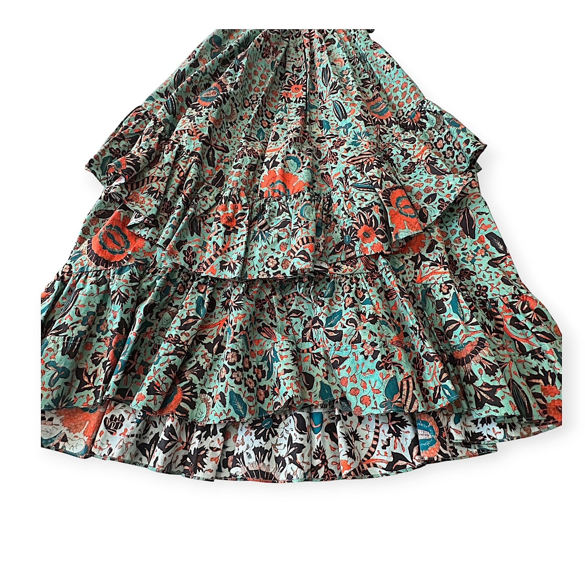 Ulla Johnson Ulla Johnson Delila Dress Jade Floral Print Cotton Midi Size Size S / US 4 / IT 40 - 7 Thumbnail