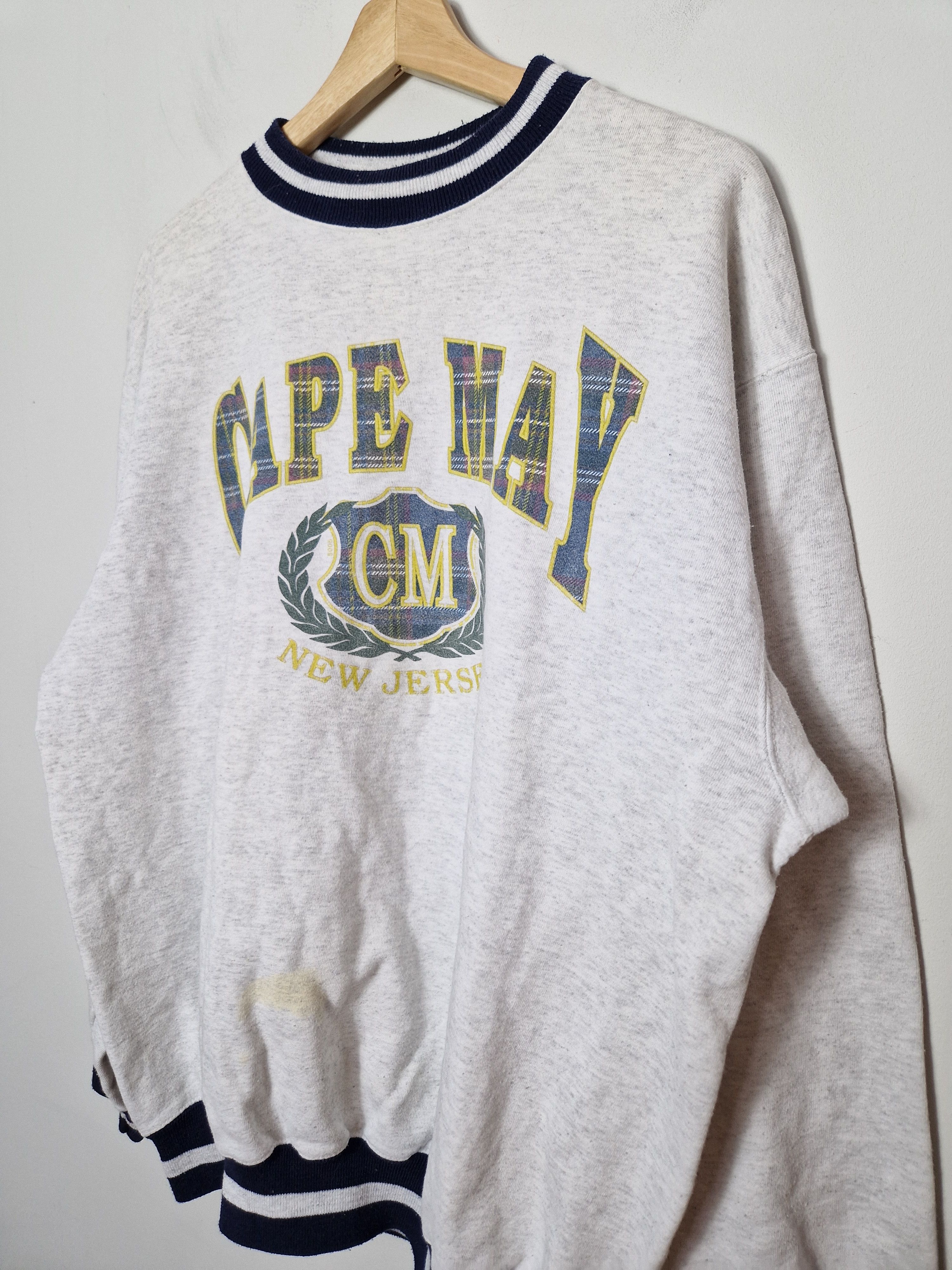 Vintage New Jersey Cape May Made in USA 90s sweatshirt university Size US L / EU 52-54 / 3 - 4 Thumbnail