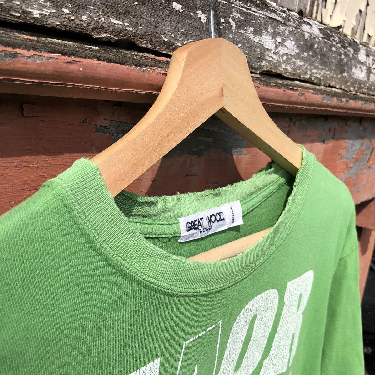 Japanese Brand 🔥Steals🔥 Distressed GREAT WOOD HOUSE Faded Tshirt Size US L / EU 52-54 / 3 - 9 Thumbnail