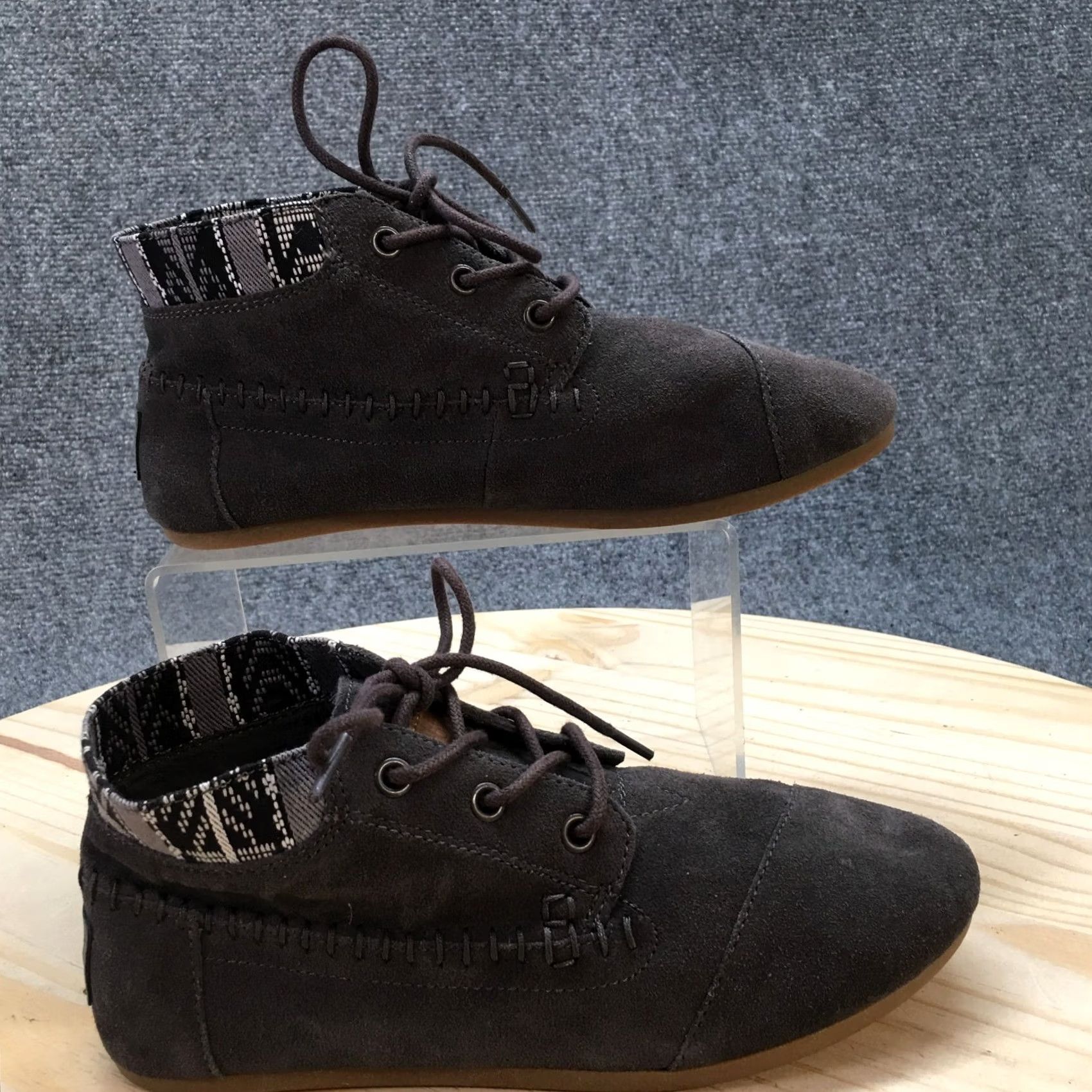 Toms Toms Boots Womens 6 Ankle Booties Gray Suede Casual Lace Up Almond Toe Flat Shoes Boots Female 6 Gray Suede Casual Lace Up Almond Toe Flat Size US 6 / IT 36 - 2 Thumbnail