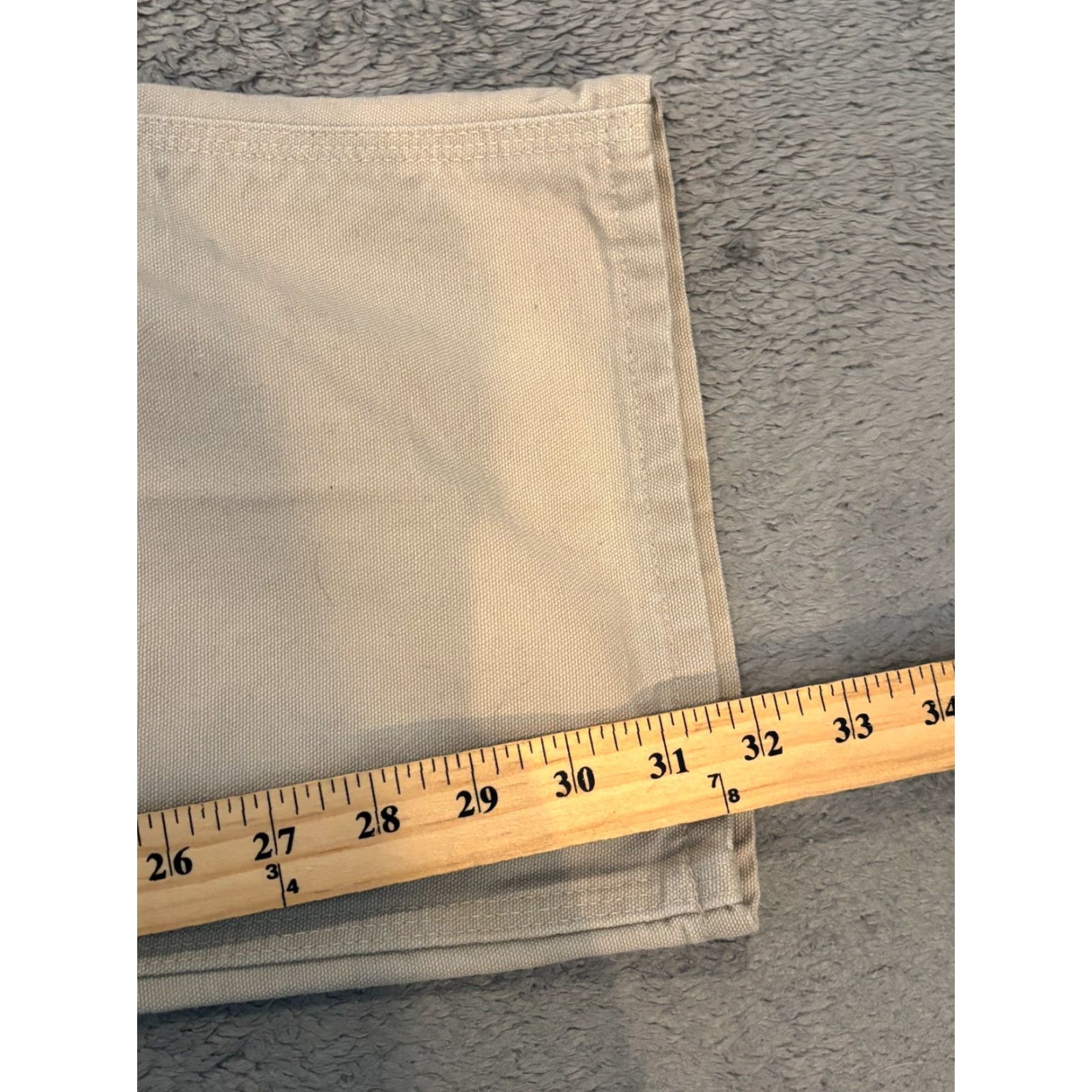 Carhartt VINTAGE Carhartt Carpenter Work Pants Mens 38x32 Beige Heavyweight Cotton Canvas 5-Pocket Regular Straight Mens 90s Grunge USA Bagged? Size US 38 / EU 54 - 4 Thumbnail