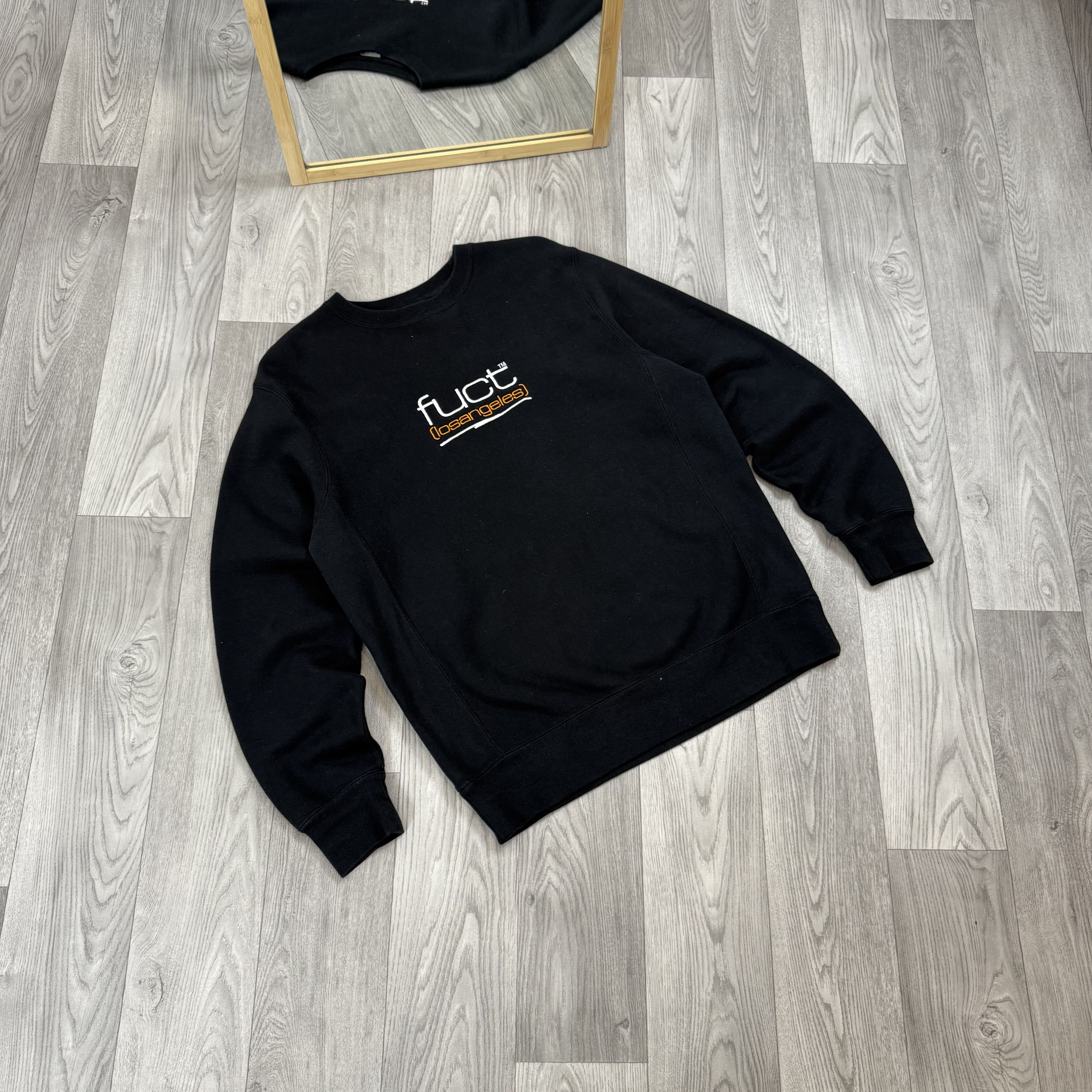 FUCT FUCT Los Angeles Black Embroidered Crewneck Sweatshirt Size US M / EU 48-50 / 2 - 2 Thumbnail
