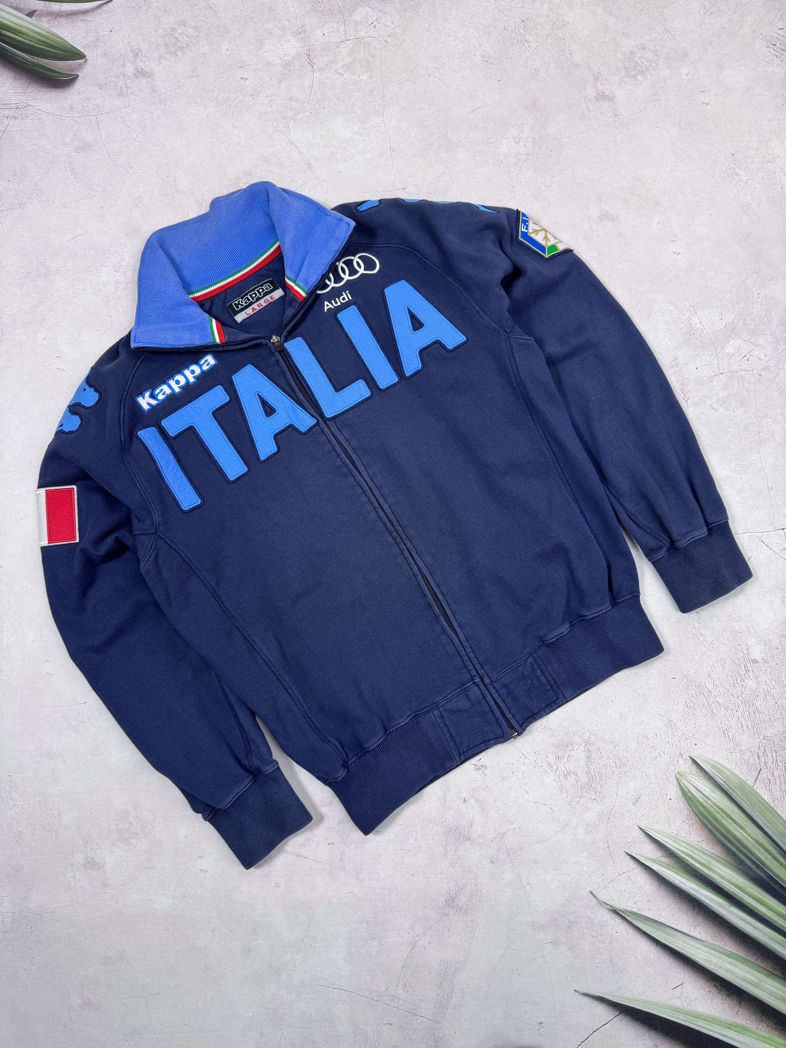 Kappa F.I.S.I. Italy Olympic Ski Team Track Jacket by Kappa Size US L / EU 52-54 / 3 - 1 Thumbnail