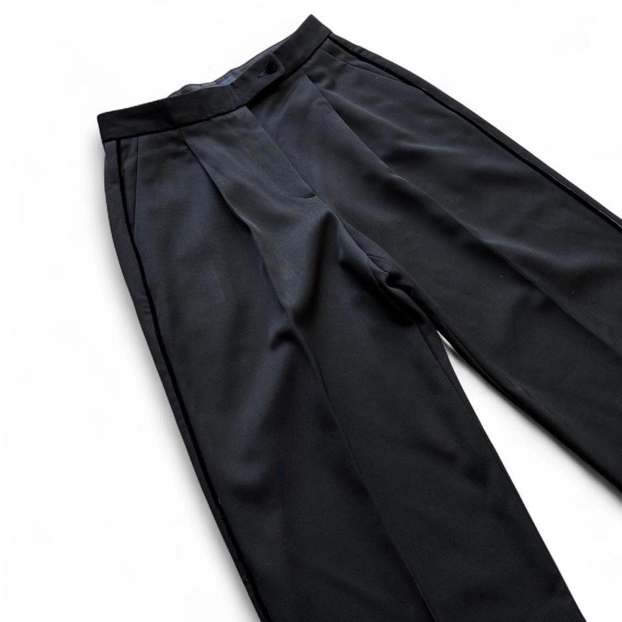 Giorgio Armani Giorgio Armani Classico SS03 Black Evening Trousers IT 38 Size 25" / US 0 / IT 36 - 1 Thumbnail