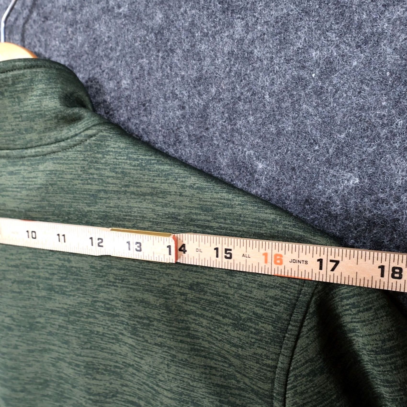 Under Armour Under Armour ColdGear Quarter Zip Pullover Mens Medium Green Fleece Size US M / EU 48-50 / 2 - 6 Thumbnail
