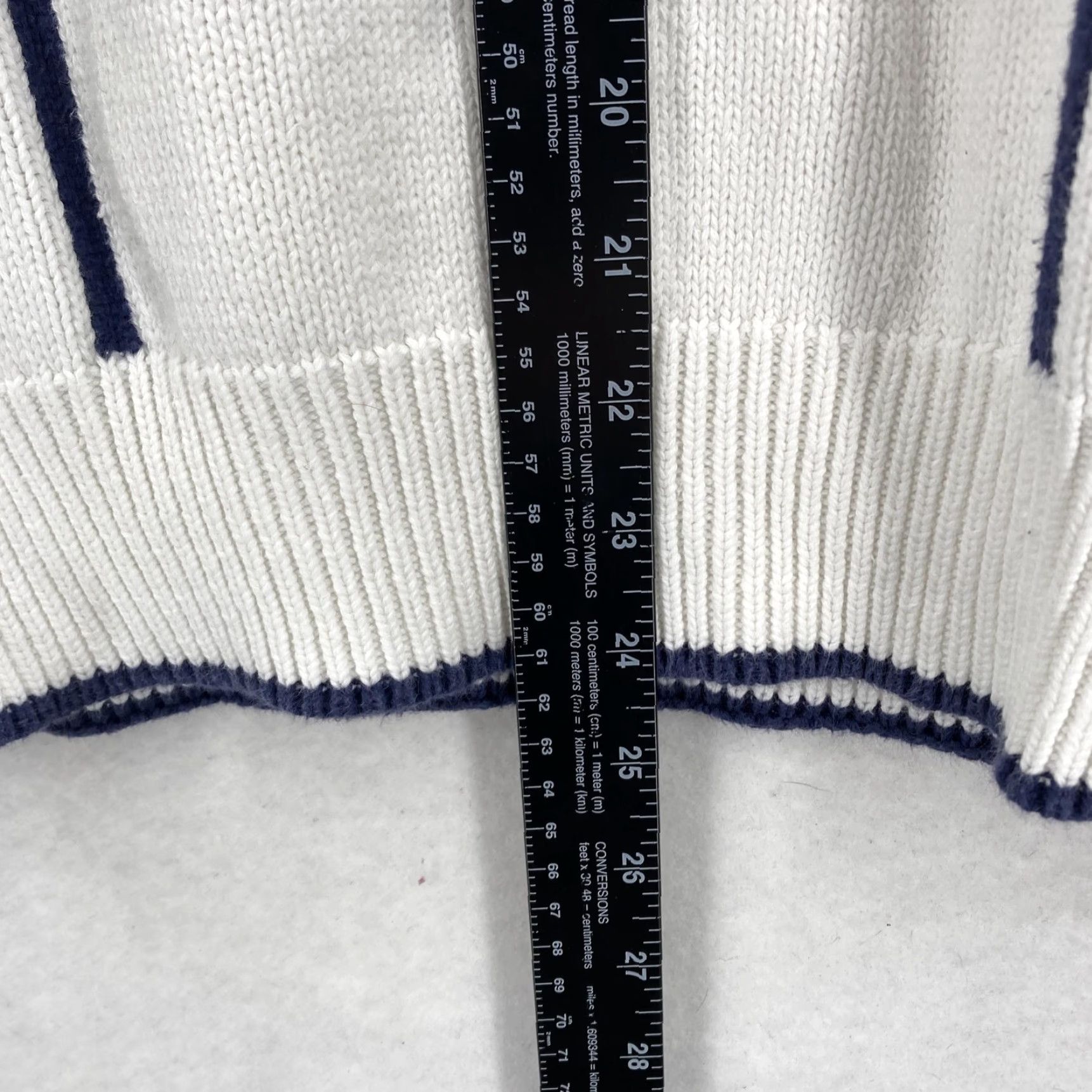 Vintage VINTAGE John Ashford Tennis Sweater Mens Large White Crewneck Cotton Grid 90s Size US L / EU 52-54 / 3 - 5 Thumbnail