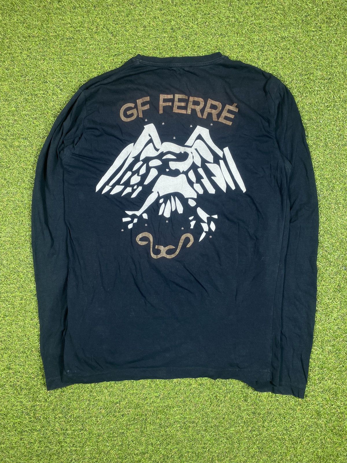 GF Ferre Vintage Y2K GF Ferre long sleeve tee streetwear big logo Size US L / EU 52-54 / 3 - 7 Thumbnail